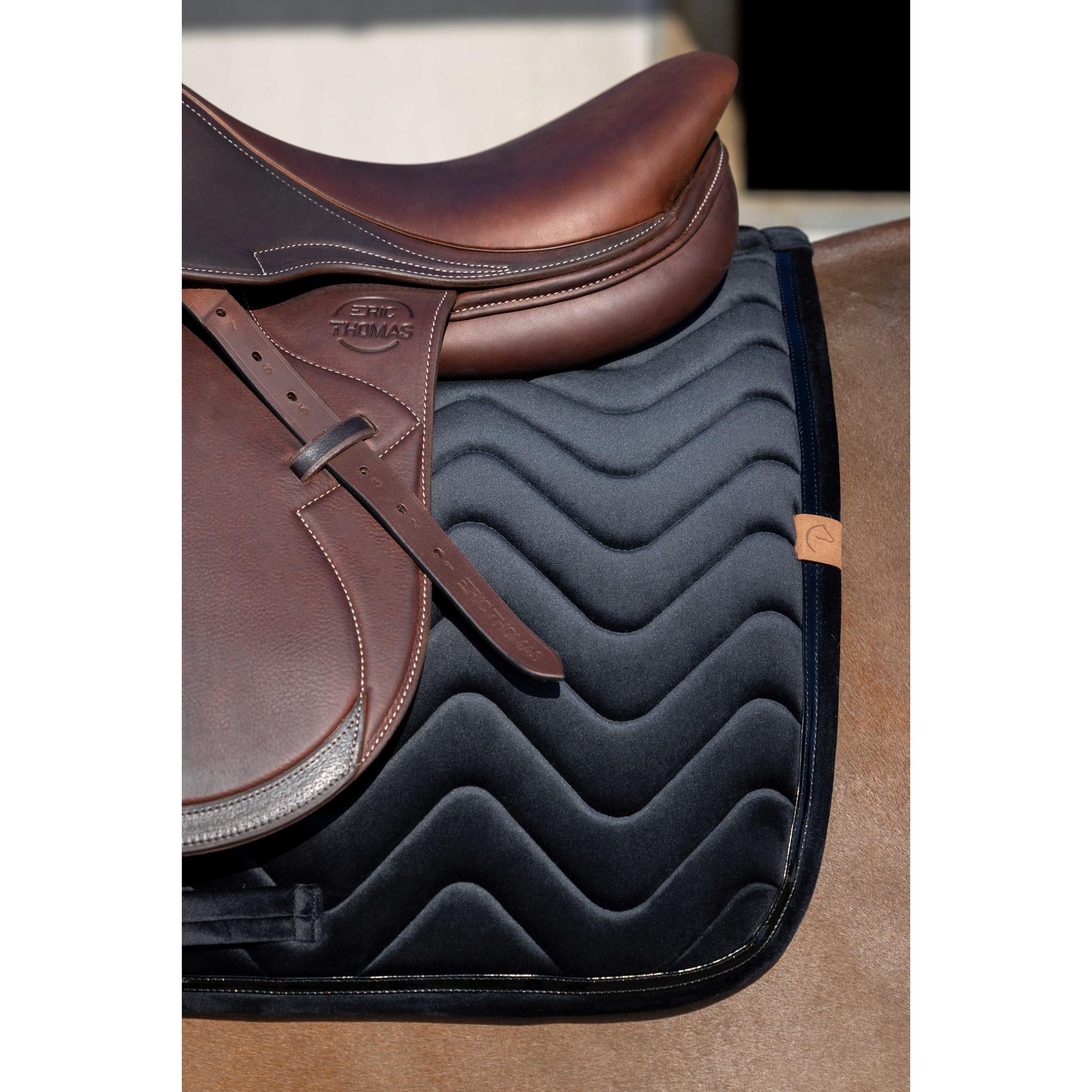 EQUITHÈME Glossy Saddle pad - All purpose Black 204761002