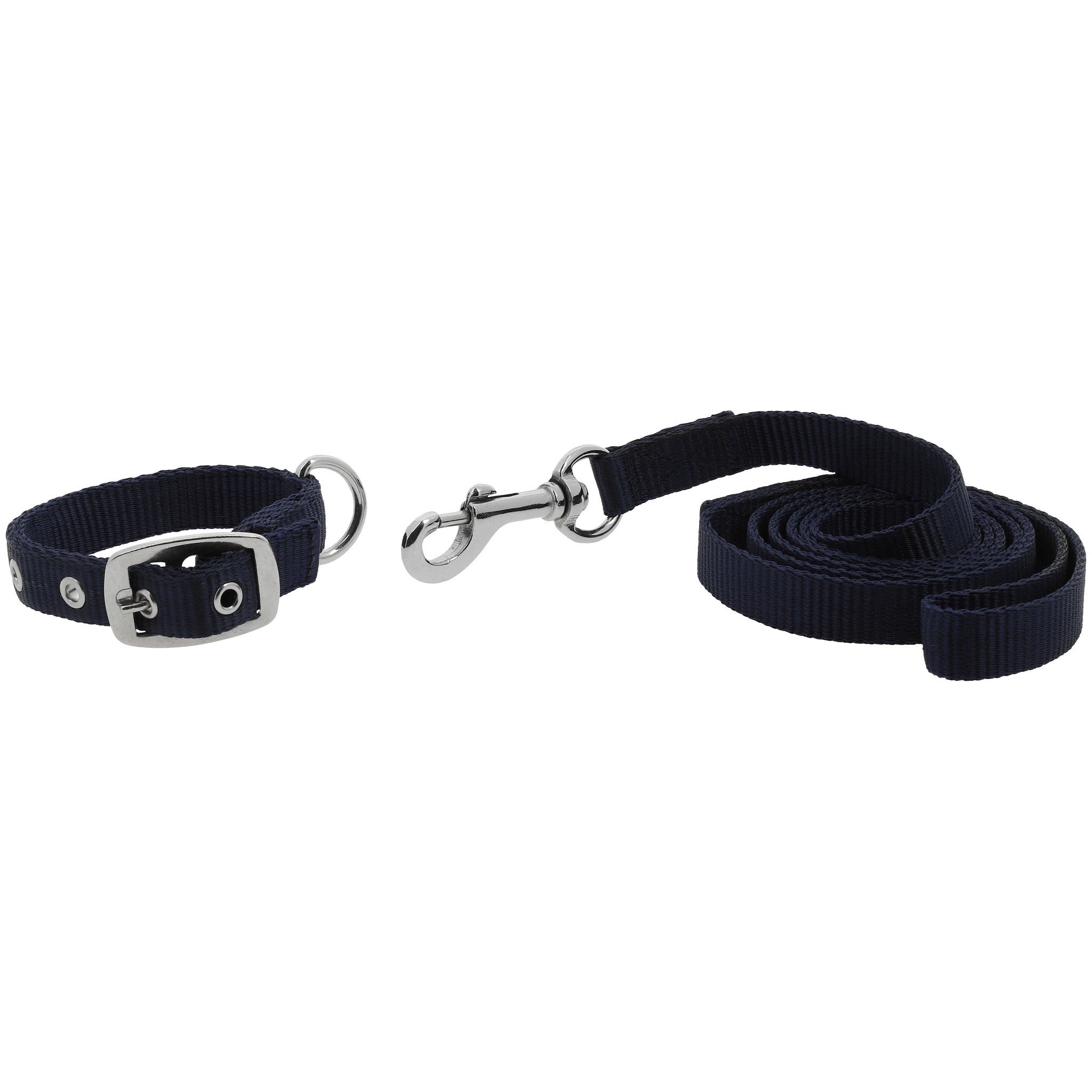 Riding World Oscar Collar + Leash Navy blue 409057730