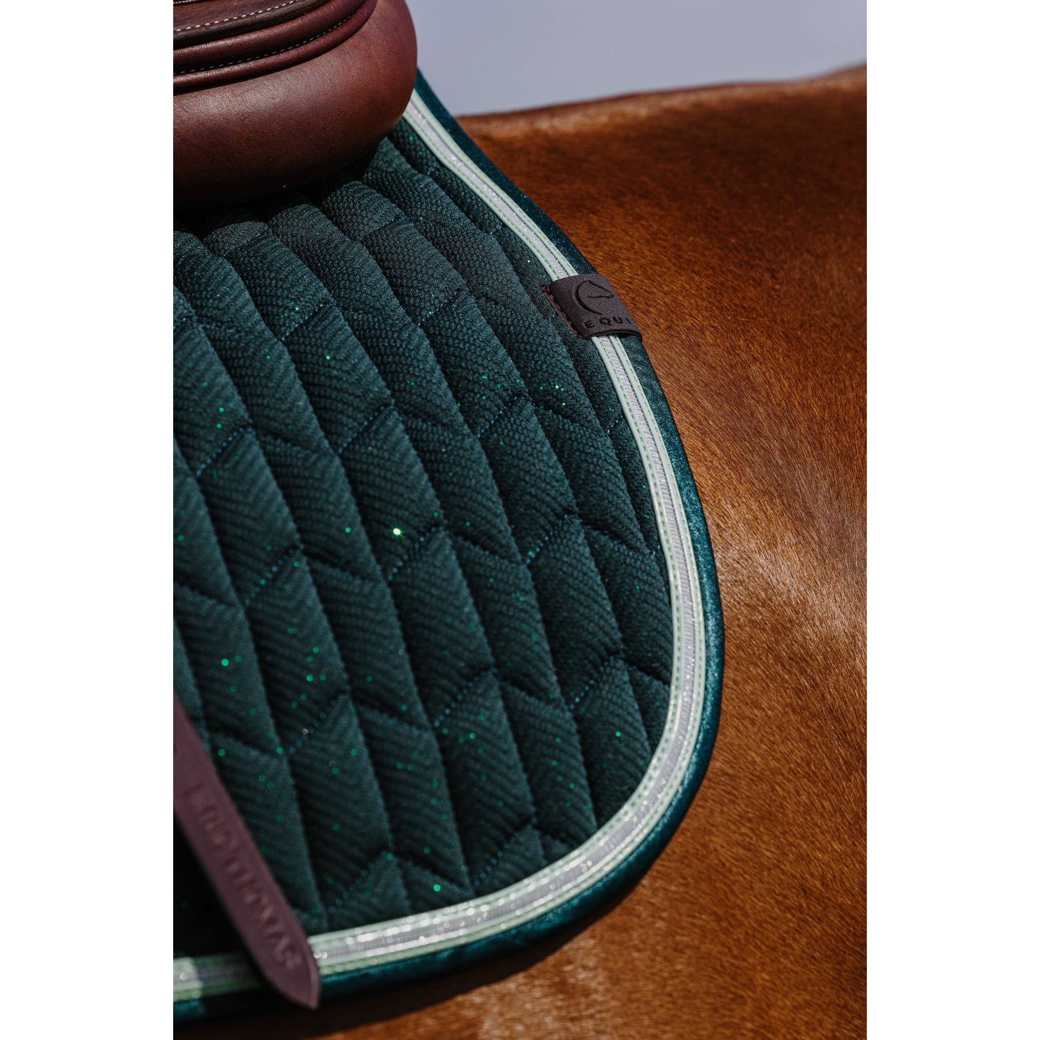 EQUITHÈME Éclat Saddle Pad - All purpose Green 204008009