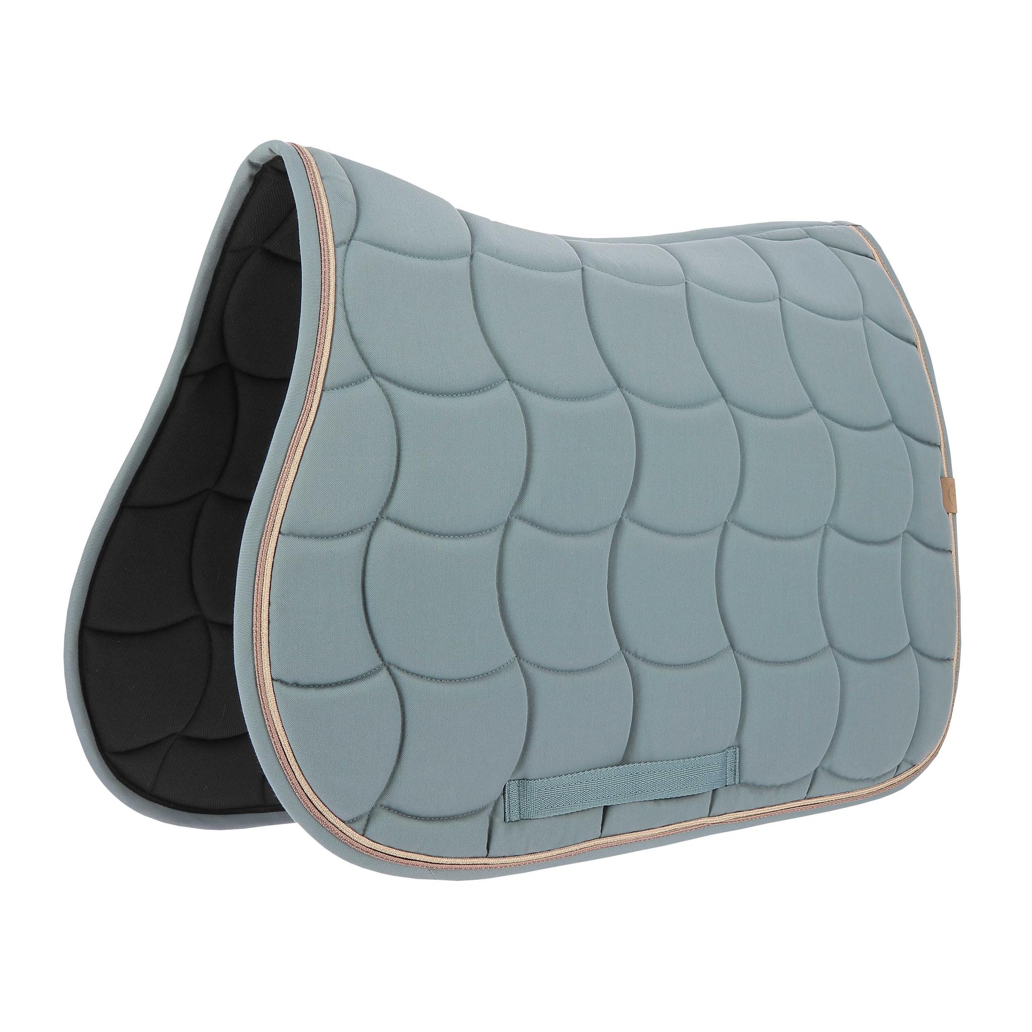EQUITHÈME Shiny All-Purpose Saddle Pad Blue - 204762012_packshot_1