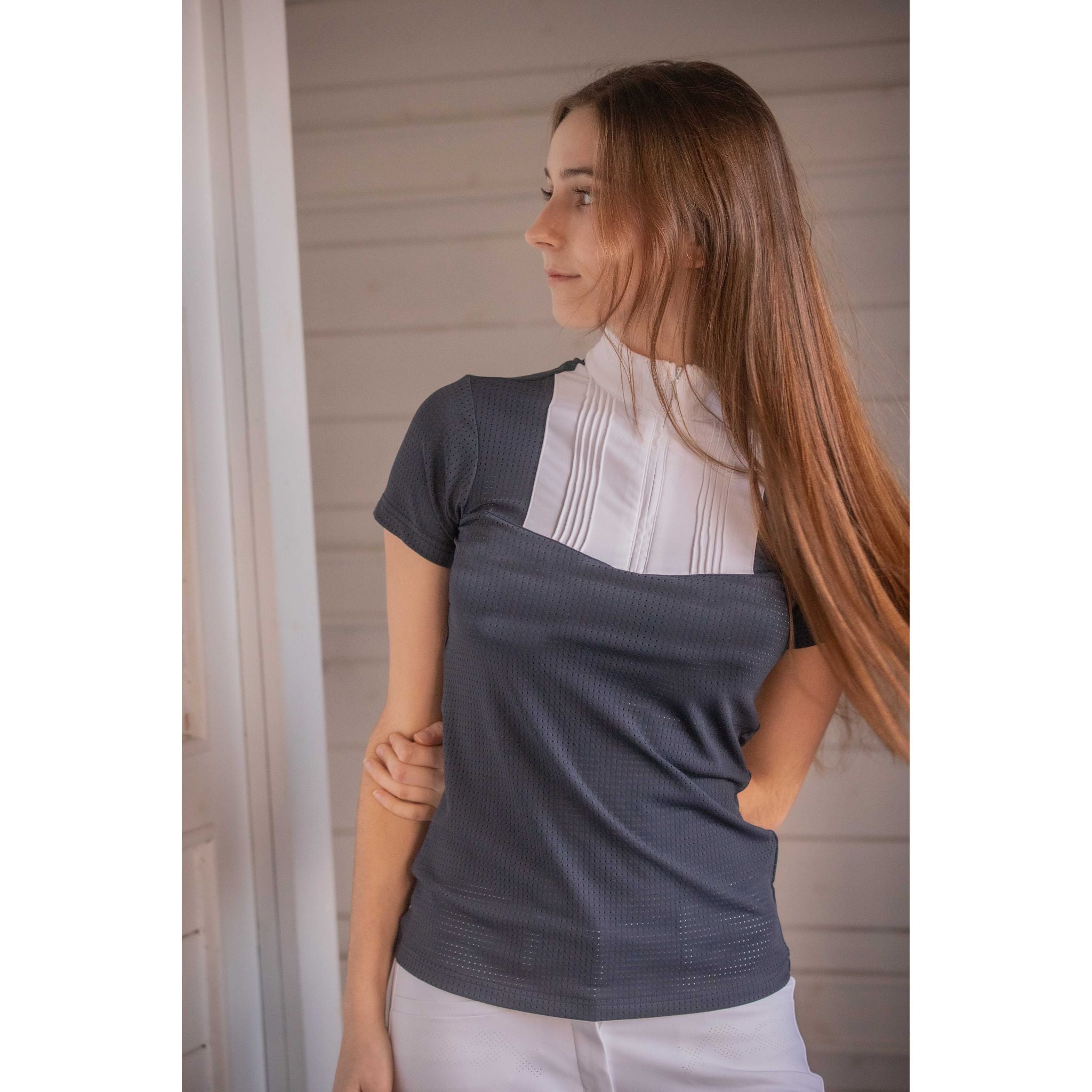 Penelope Florence Mesh Competition Polo - Women's Navy blue - 987924071_ambi_5