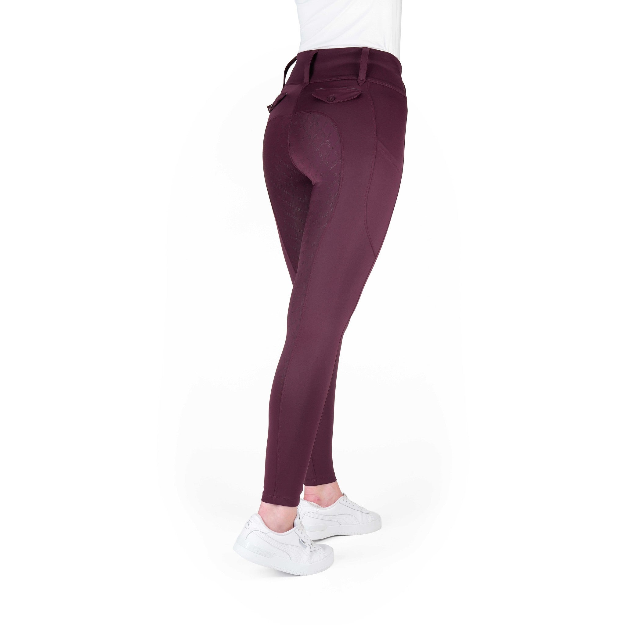 EQUITHÈME Alizé Full-Seat Leggings - Ladies Plum 979167336