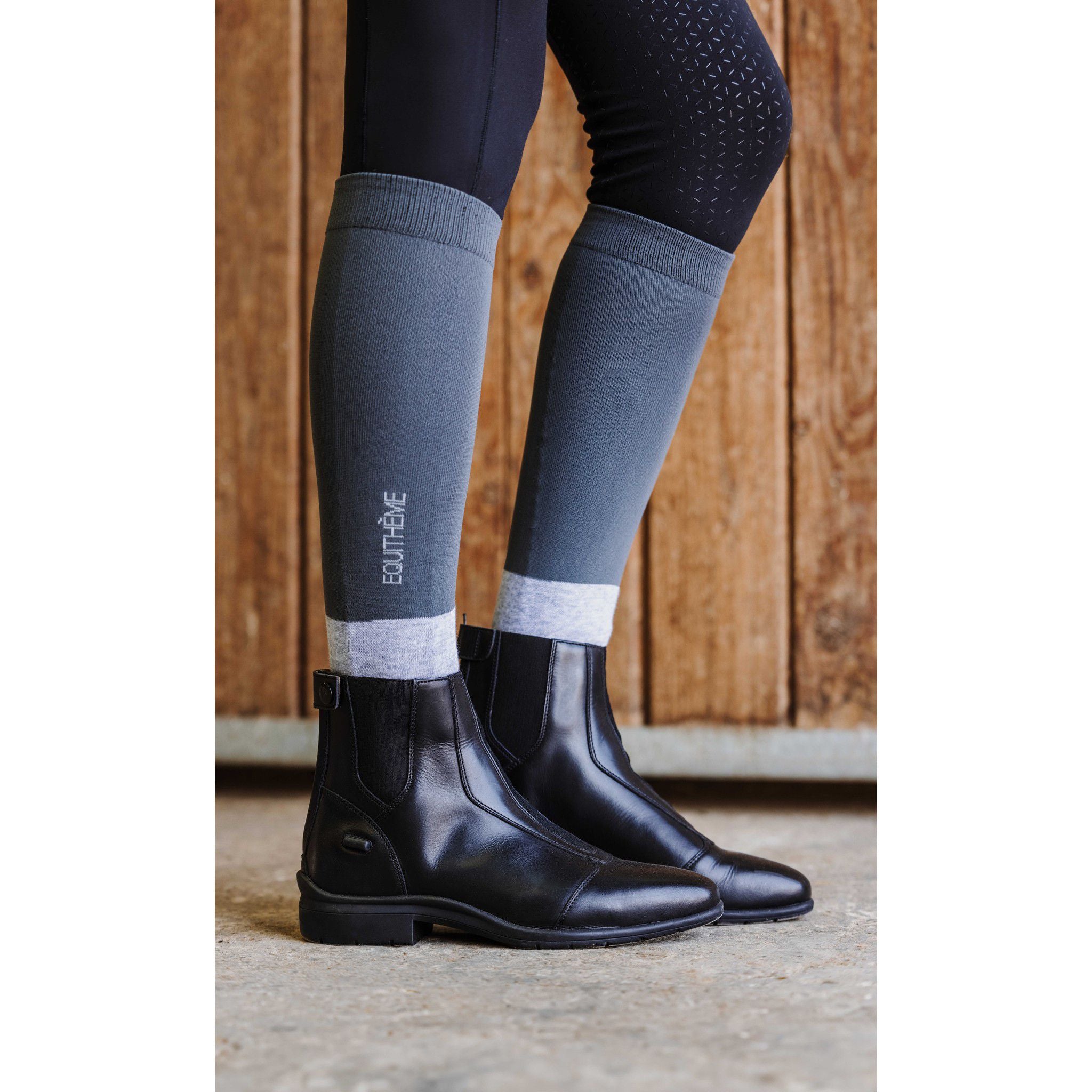 EQUITHÈME Competition Socks Anthracite/light grey 986116311