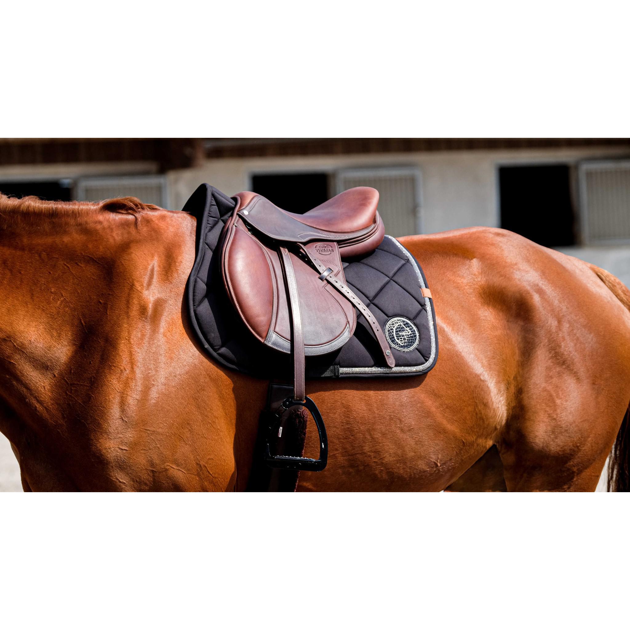 EQUITHÈME Badge 2.0 Saddle Pad - All purpose Black 204783002
