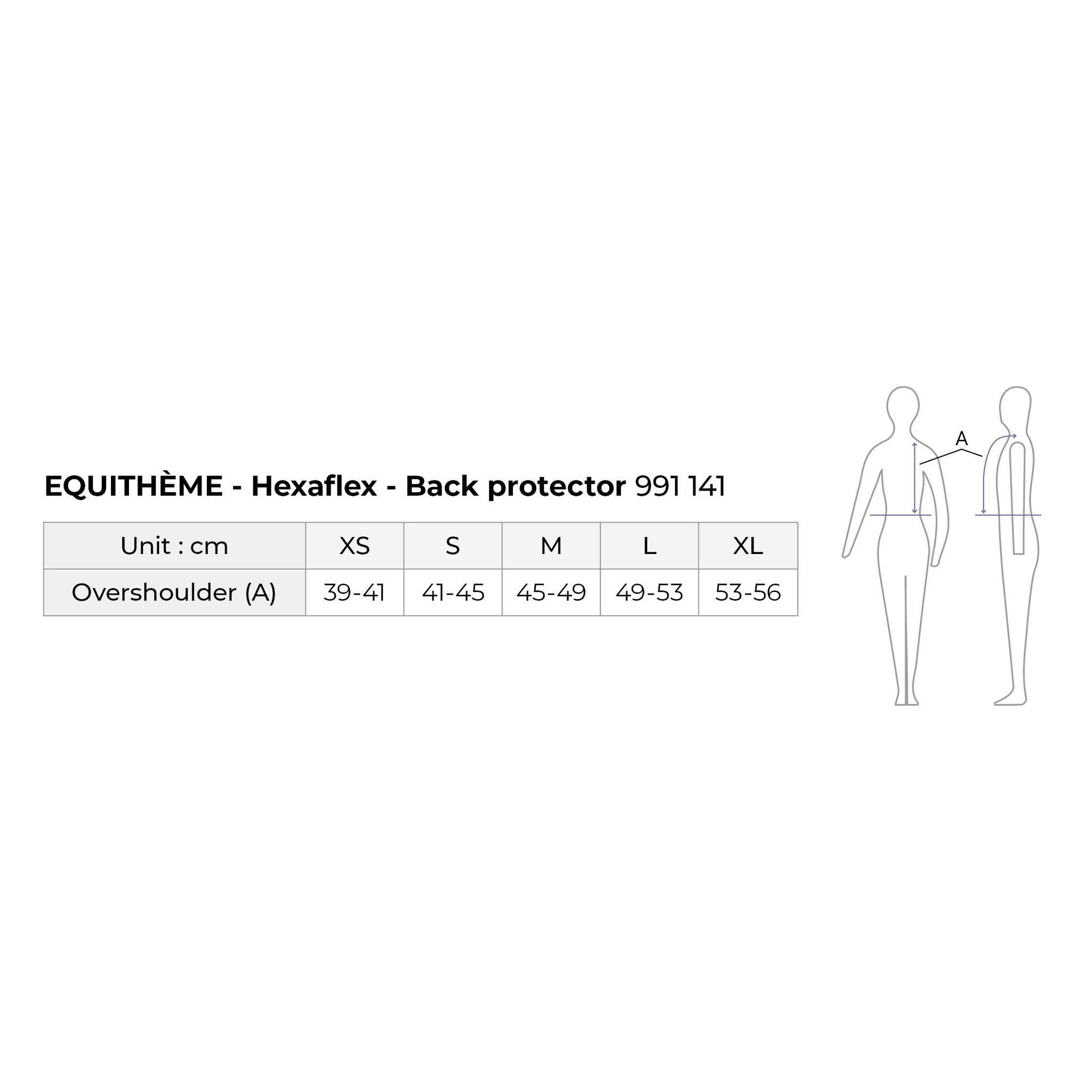 EQUITHÈME Hexaflex Back Protector - Children Black 991141202
