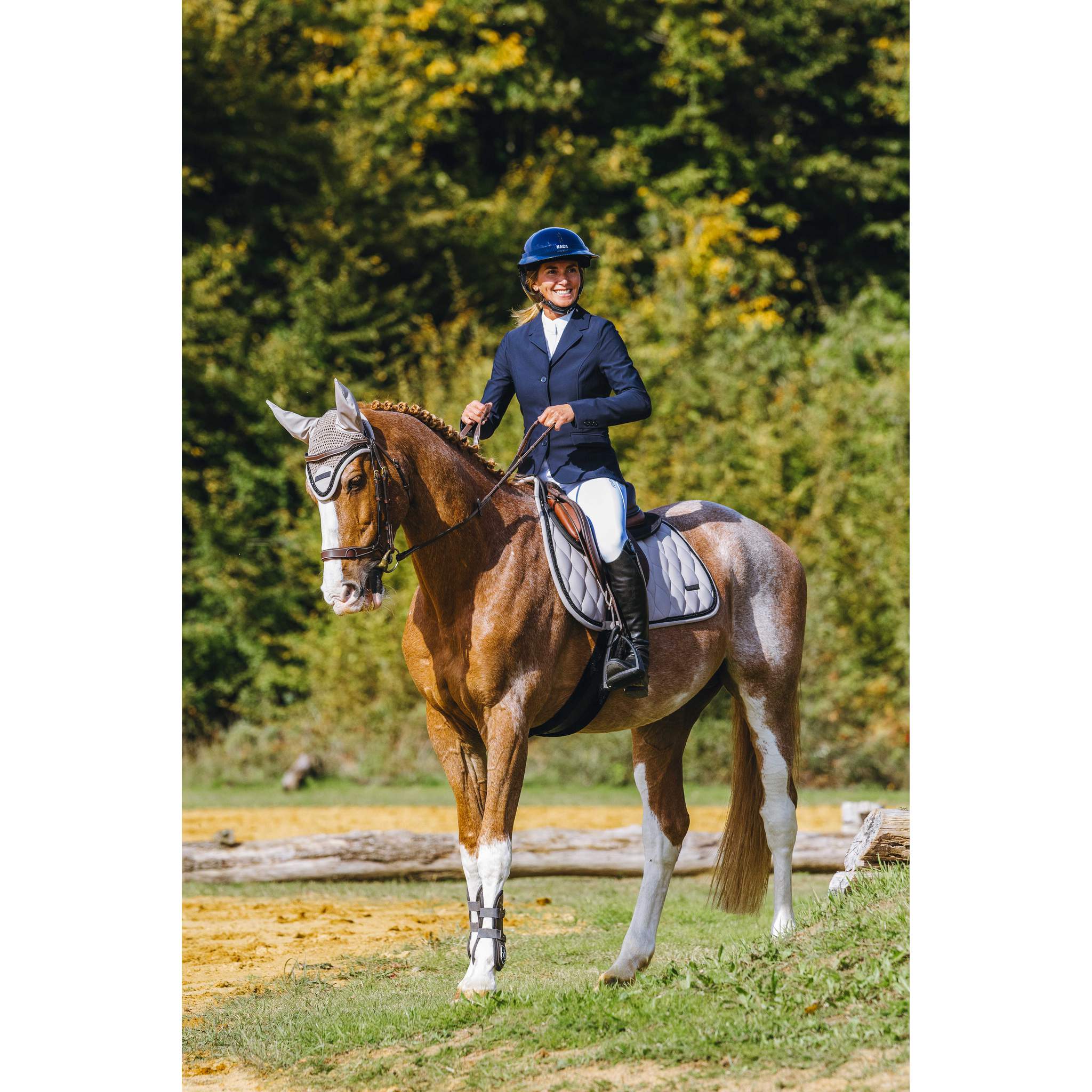 EQUITHÈME Pearl Fly Veil Taupe - 306888327_ambi_3