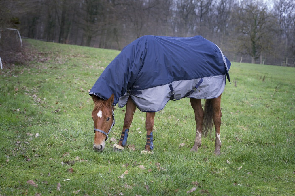 EQUITHÈME Tyrex 600D sheet - Combo Navy blue/grey