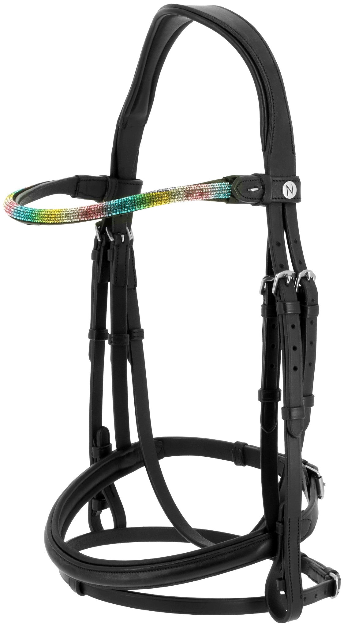 NORTON PRO Rainbow Bridle Black