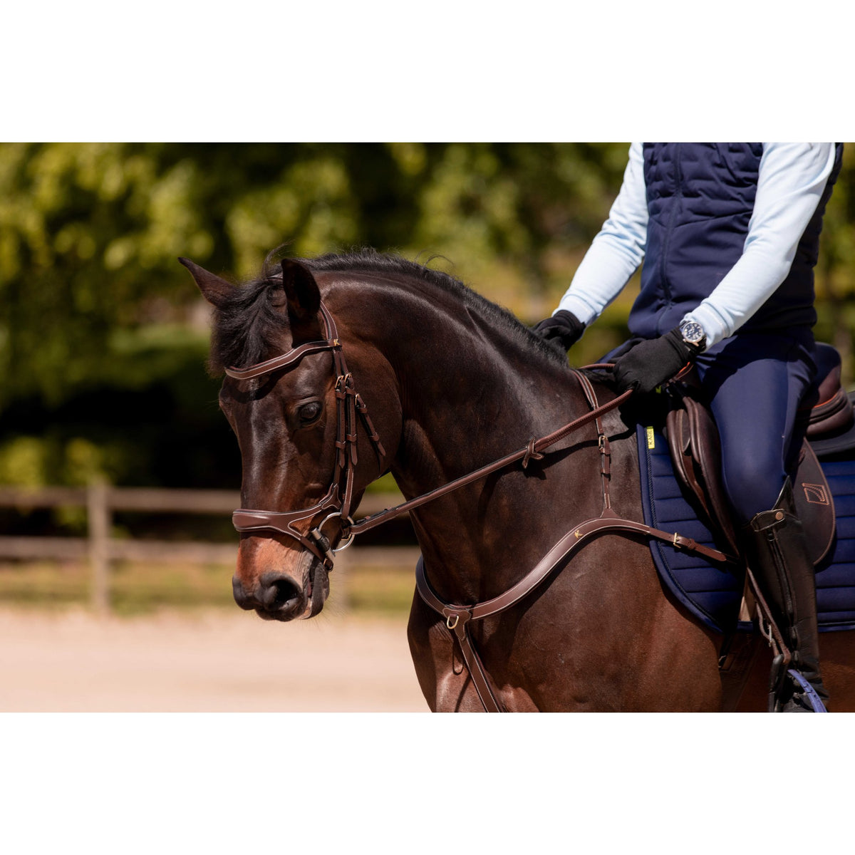 K by EQUITHÈME K-Soft Rubber Reins - Havana - 305021318_ambi_2