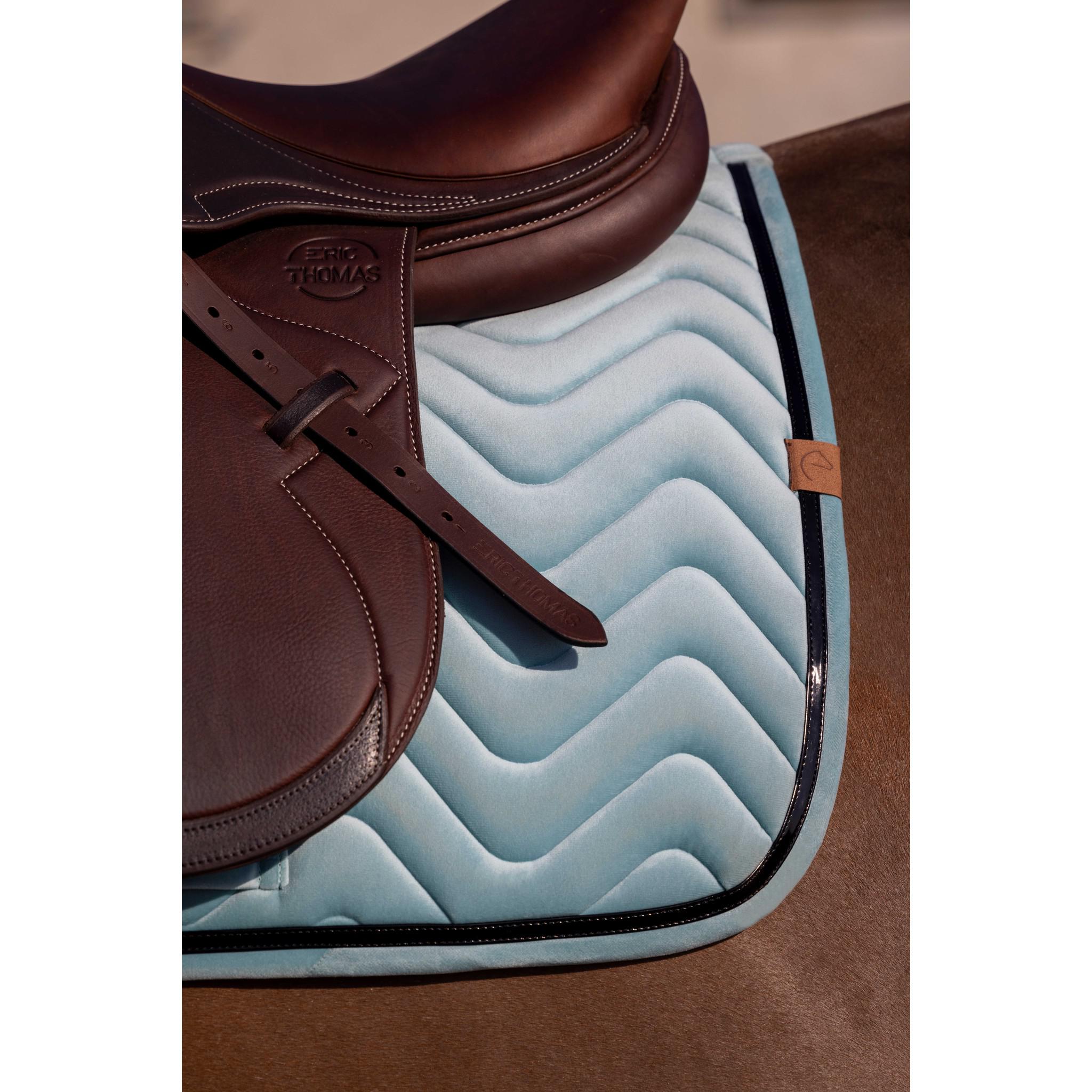 EQUITHÈME Glossy Saddle pad - All purpose Light green 204761012