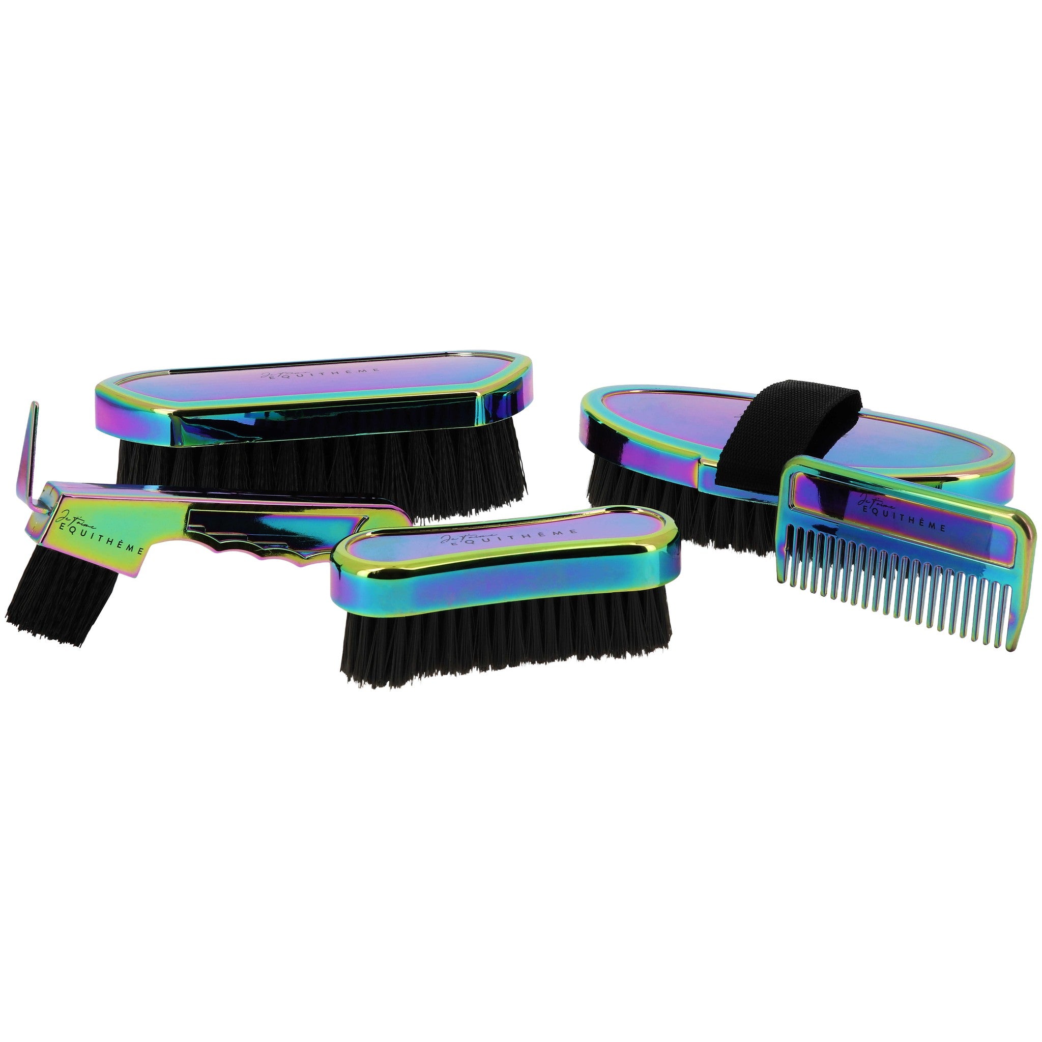 EQUITHÈME "I Love You" Head Brush - Hologram Multicolour - 316046100_compo_1