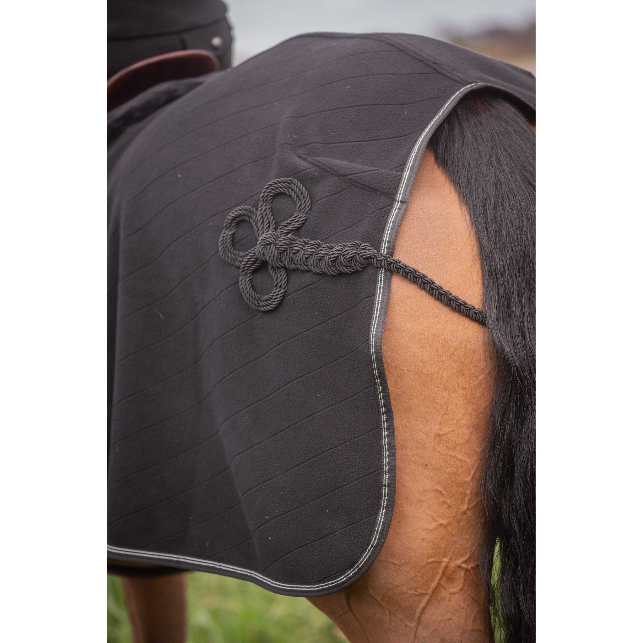 Paddock Sports Diagonal Polar Fleece Exercise Sheet Black 400038263