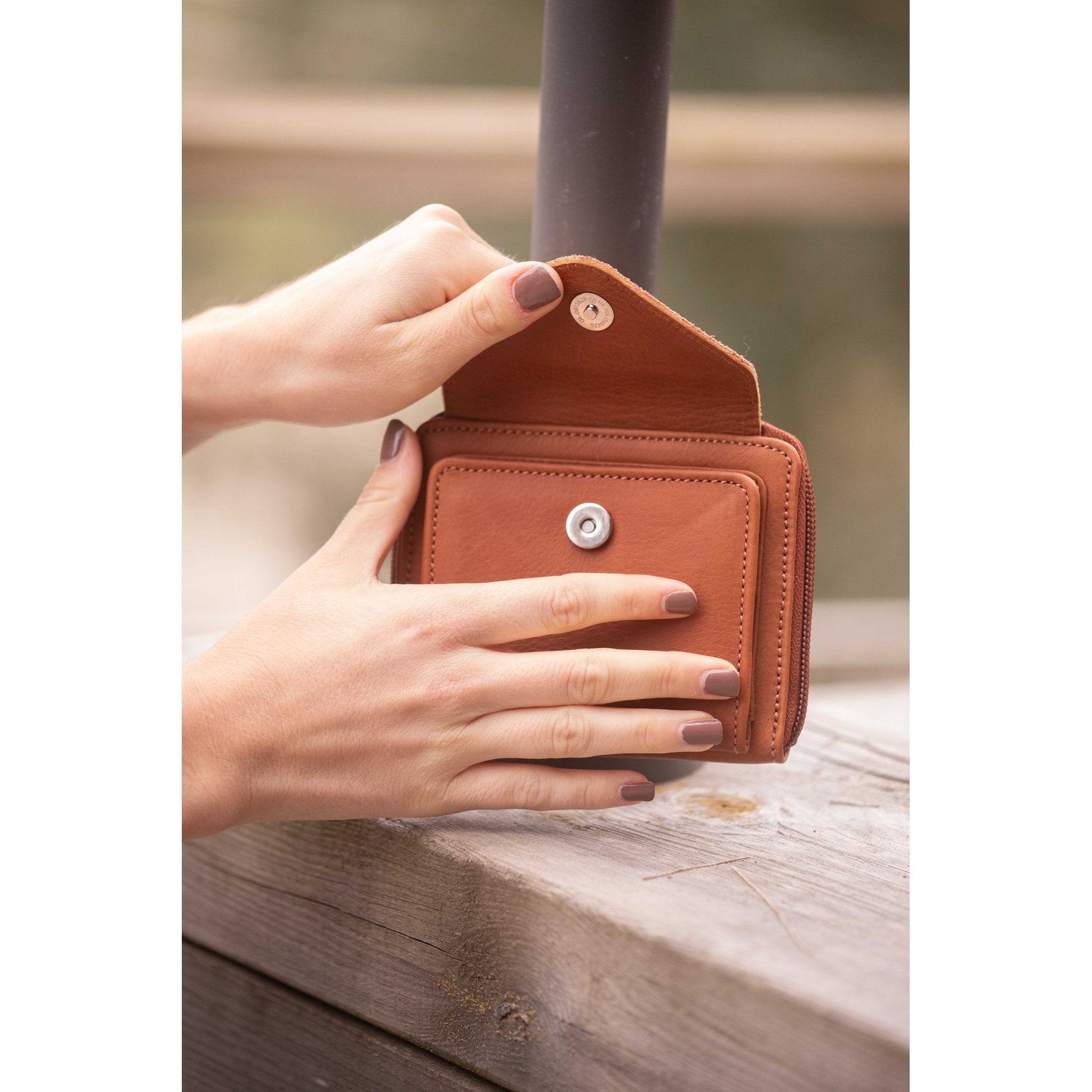 Penelope Clémence Leather Wallet Cognac - 936024014_zoom_6