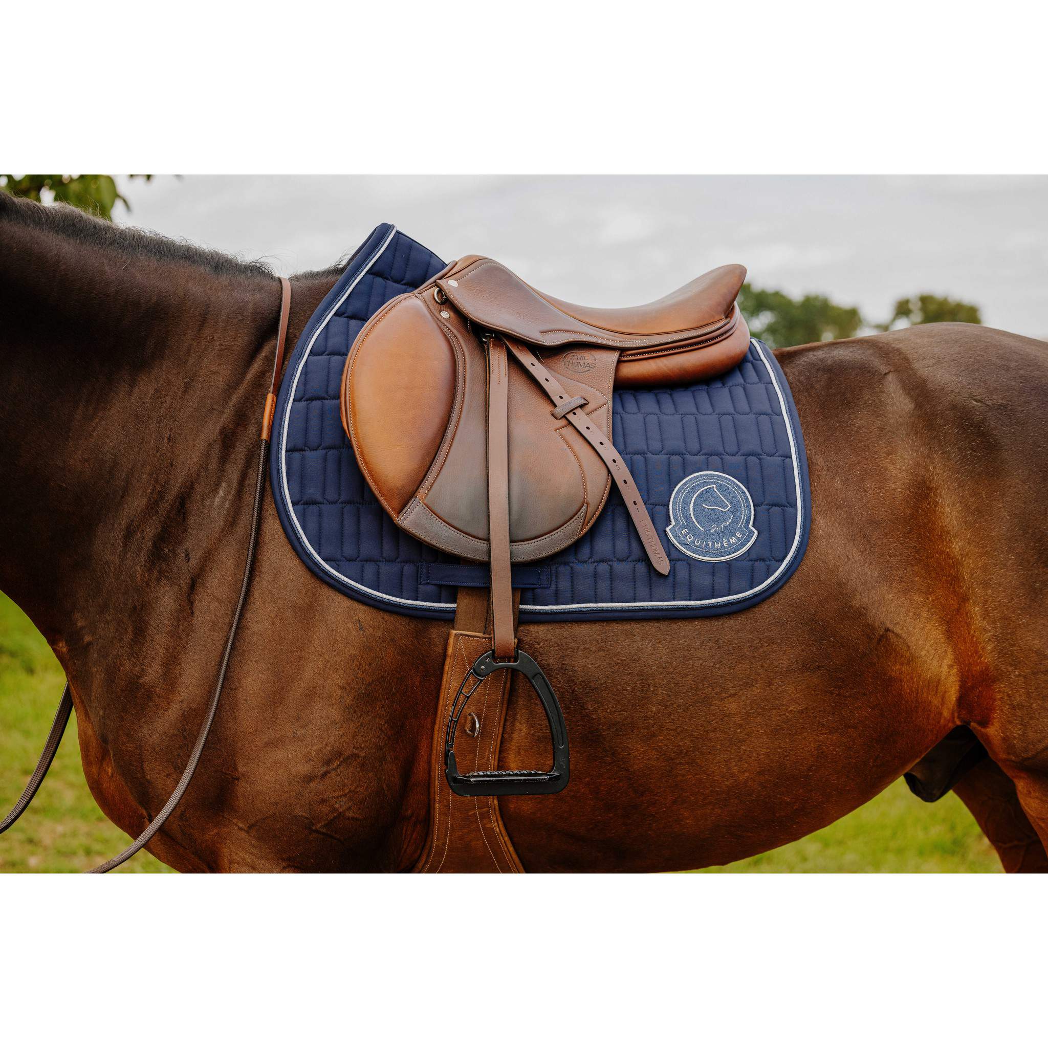Je t'aime EQUITHÈME Compet Saddle pad - All purpose Blue 204506007