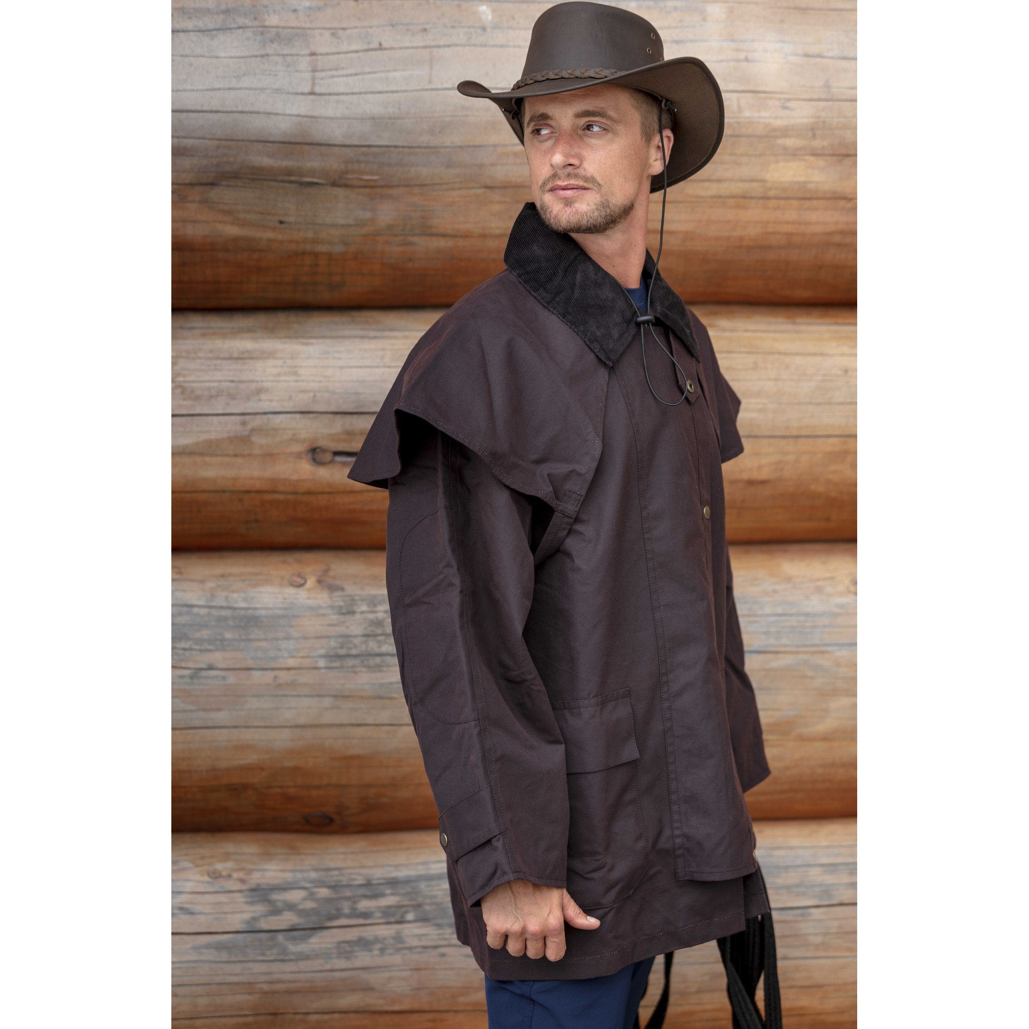 Randol's 3/4 Australian raincoat Brown 965020002
