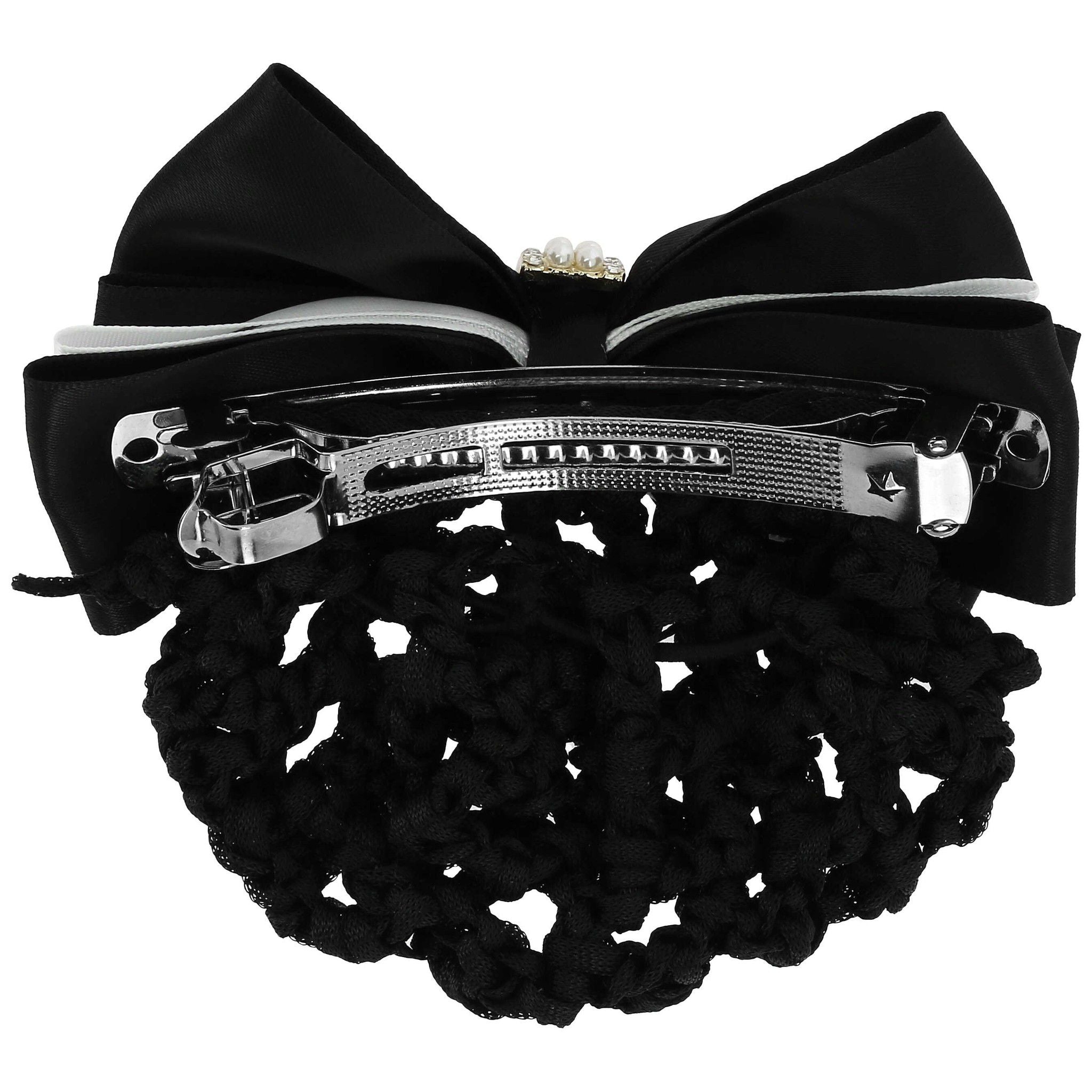 EQUITHÈME Perle Hair Net Barrette Black.white 930246201
