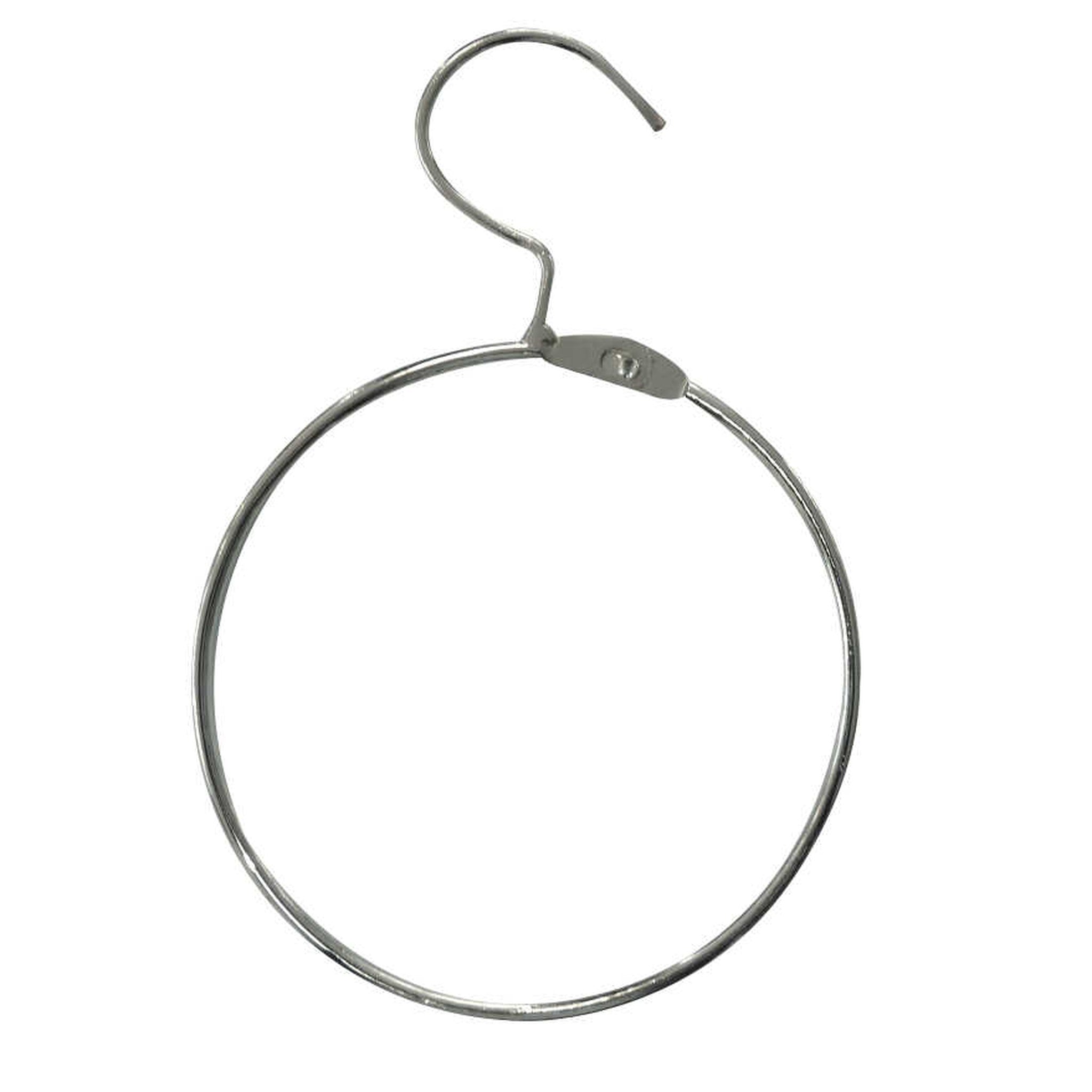 Feeling presentation ring with fixed hook Nickel plated metallic 700403