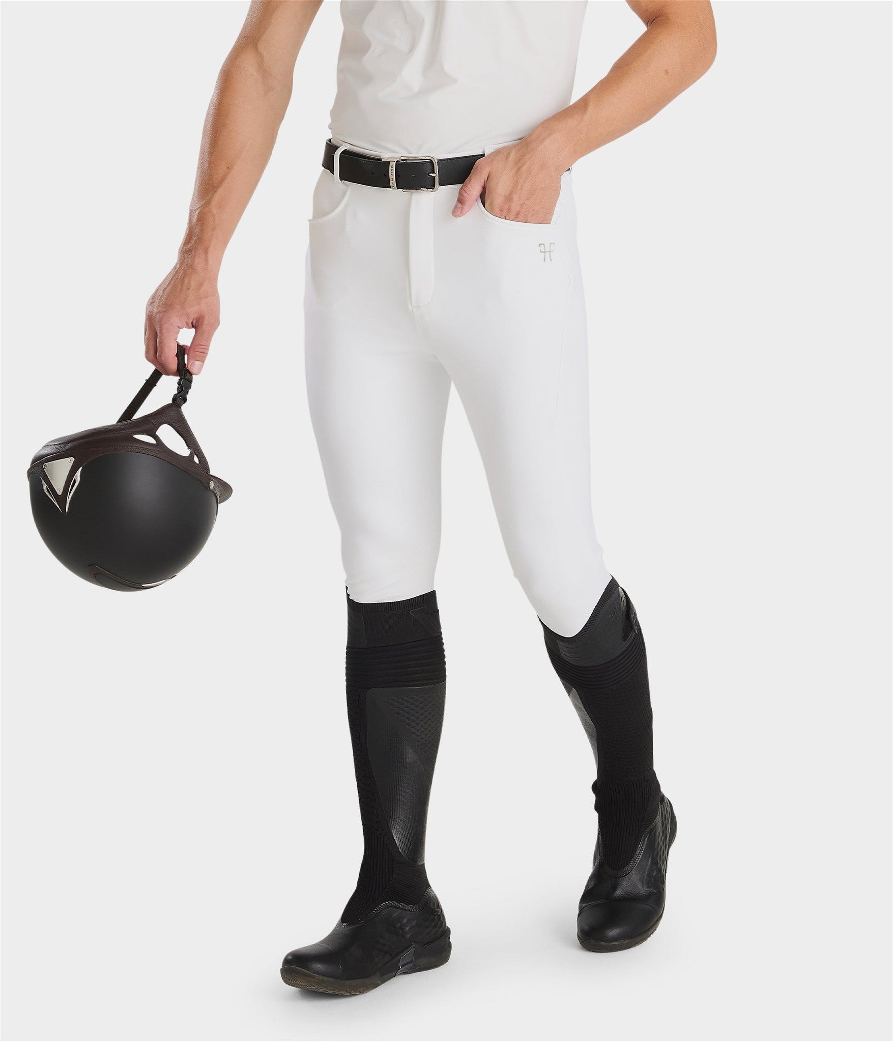 Horse Pilot X Perform Iconic Breeches Men - White