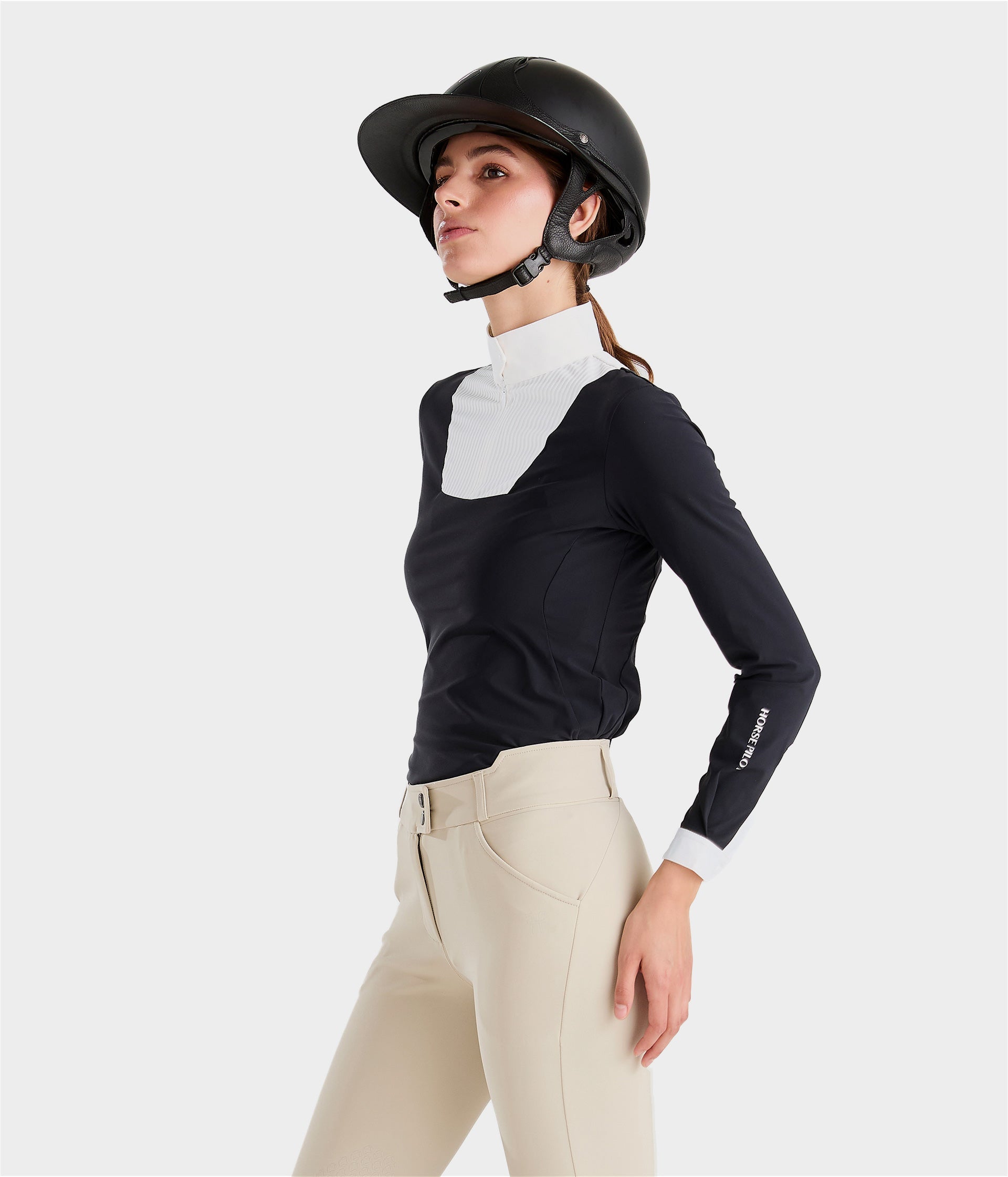 Horse Pilot Aeris Competition Shirt LS Women - Black