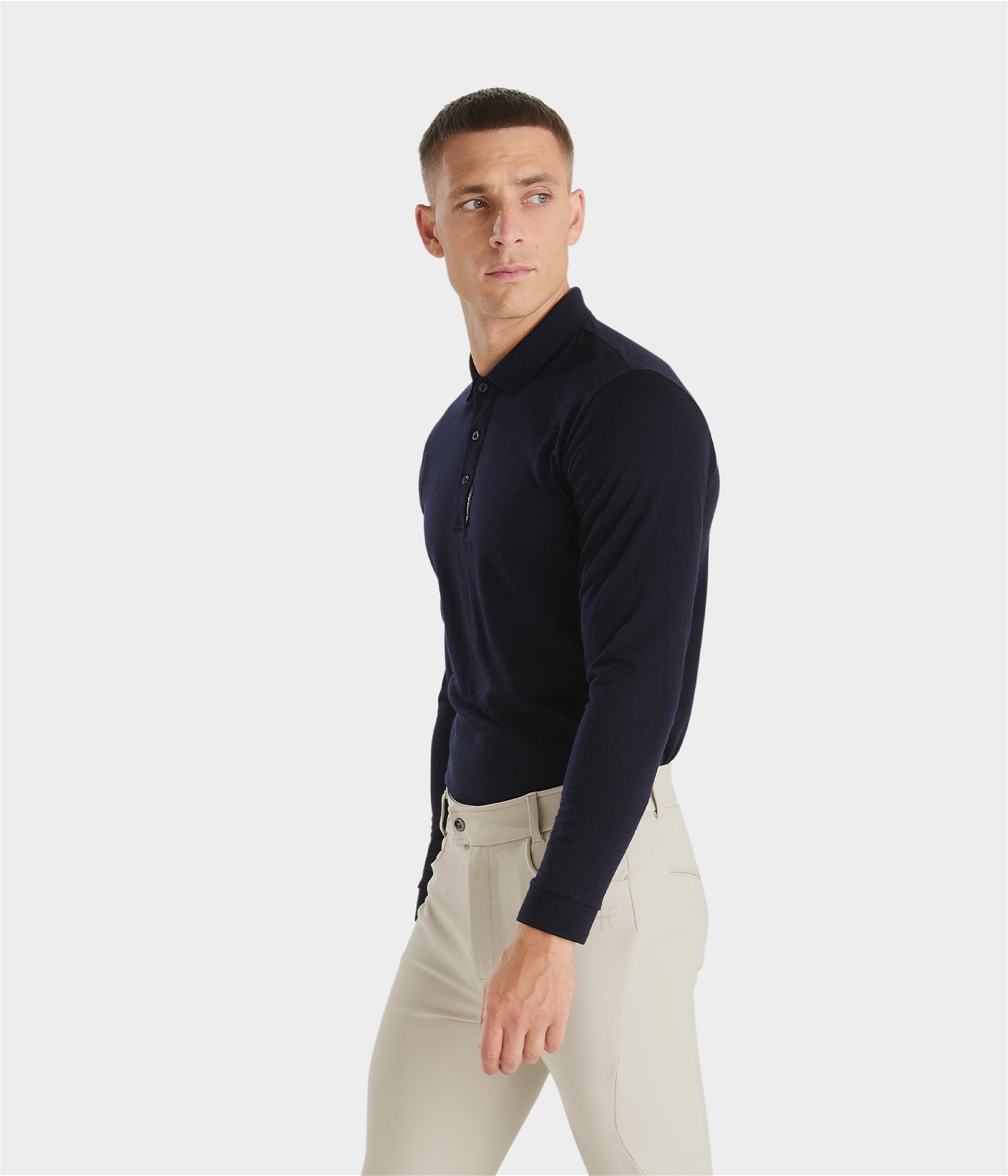 HORSE PILOT Merinos Polo Men - Dark Night
