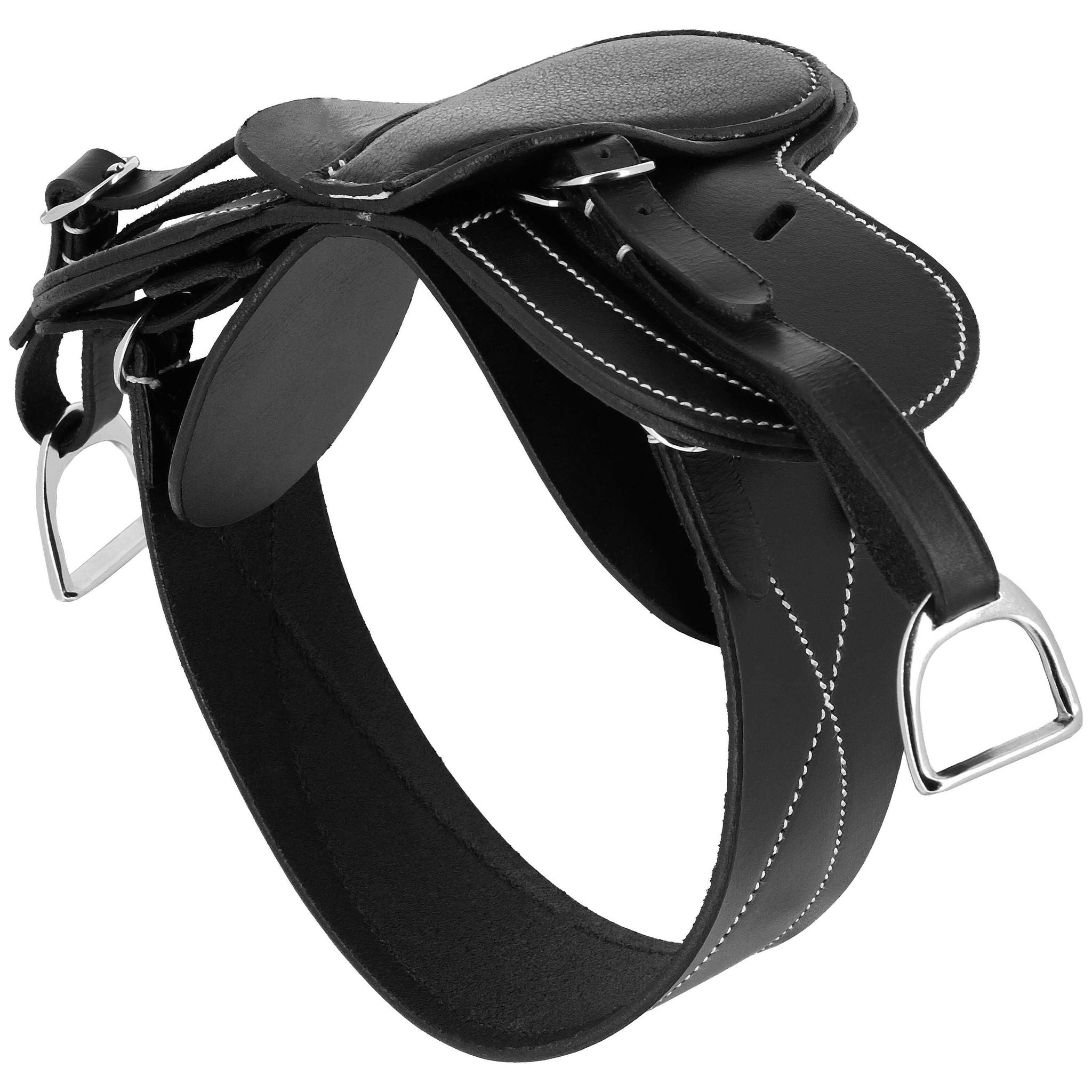 PONY ACADEMY Mini-Saddle + Girth Set Black - 901418002_packshot_1