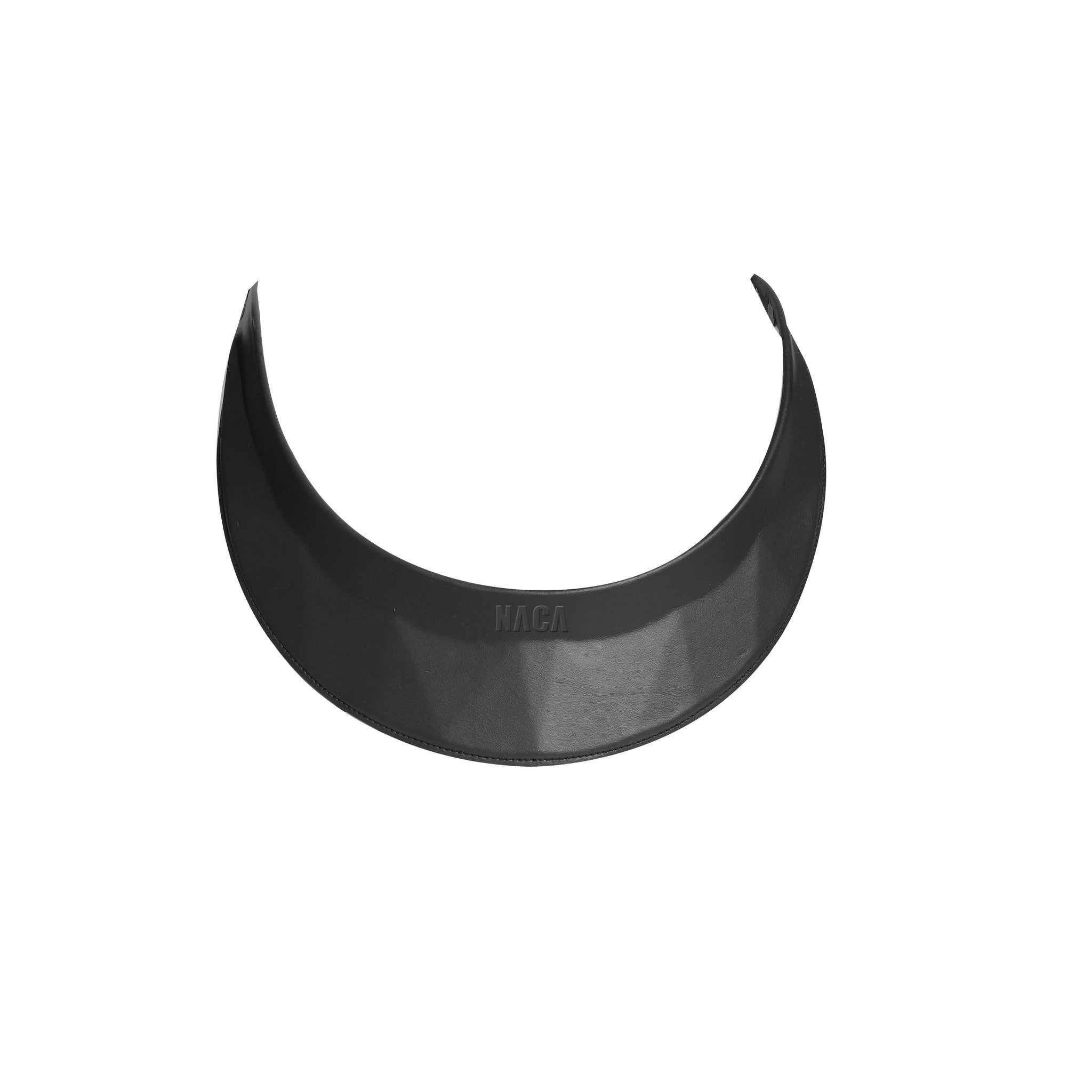 NACA Wide Leather Visor - Black - 990084002_packshot_2