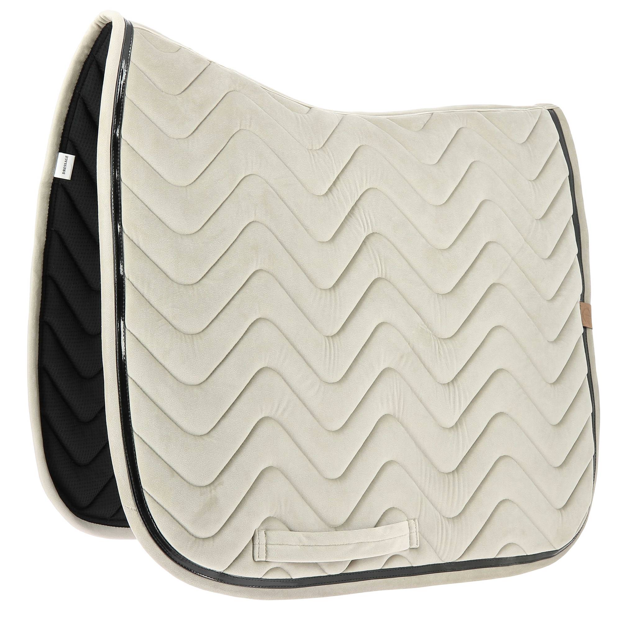 EQUITHÈME Glossy Dressage Saddle Pad Beige - 204765005_packshot_1