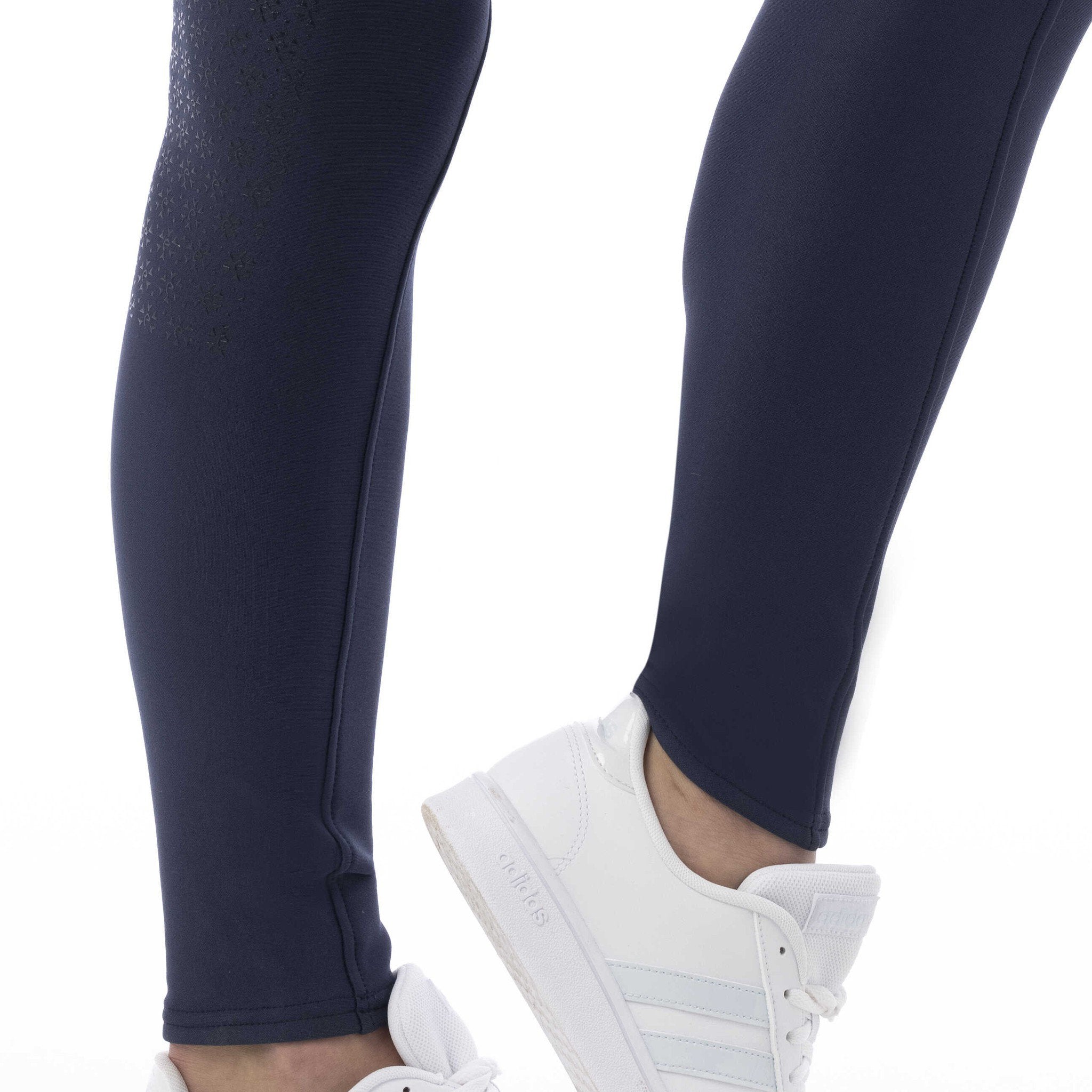 EQUITHÈME Dolomyt softshell Leggings full silicone - Ladies Navy blue 979143736