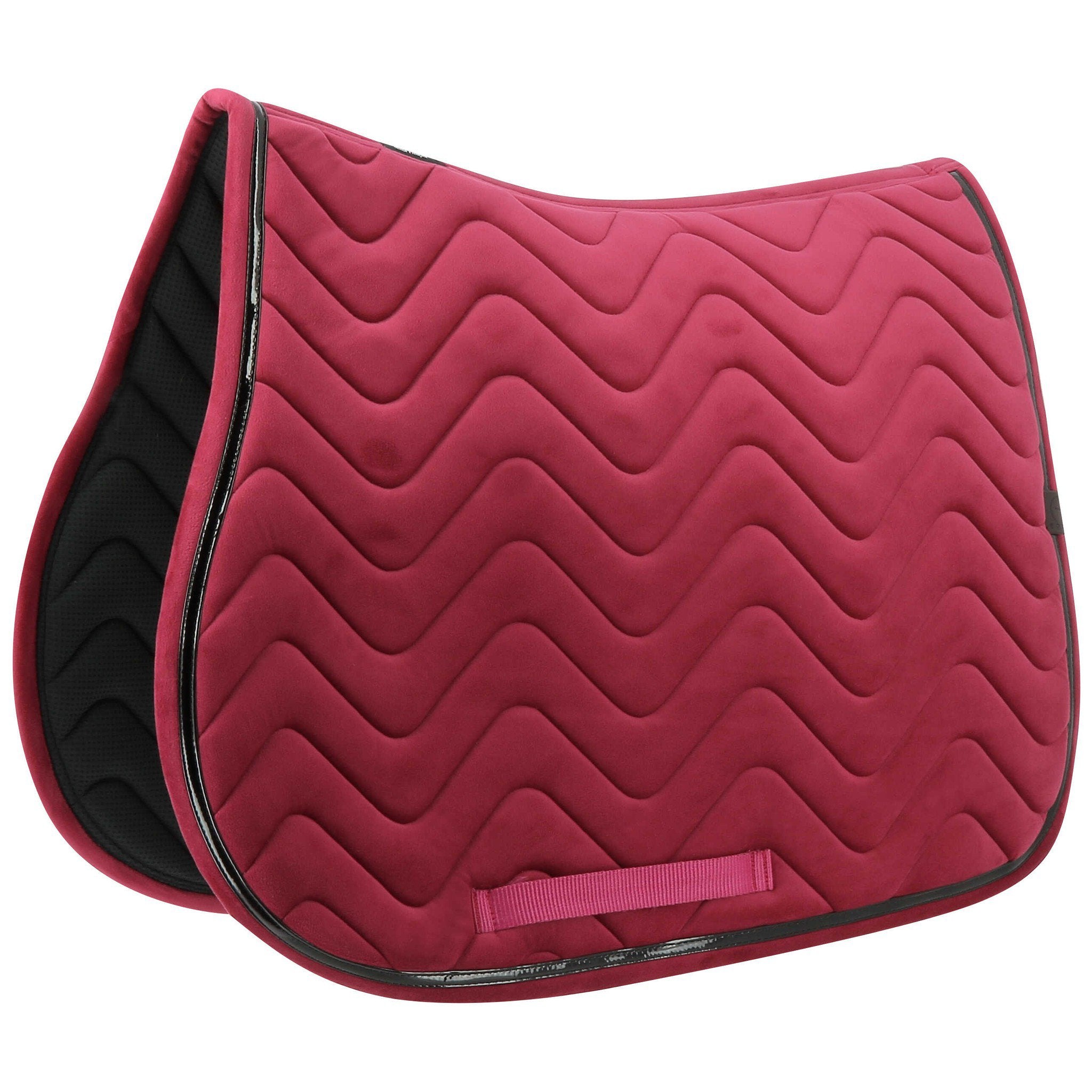 EQUITHÈME Glossy Saddle pad - All purpose Raspberry 204761035