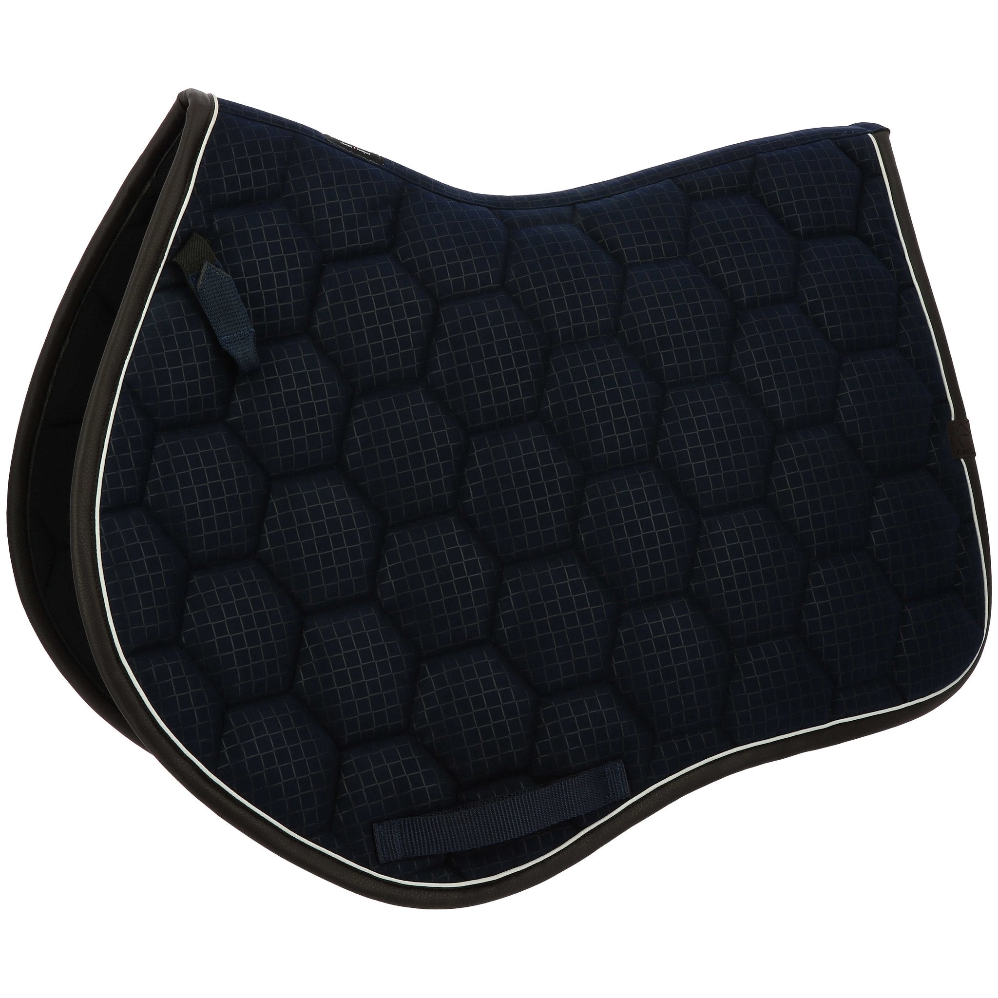 EQUITHÈME Quadri All-Purpose Saddle Pad Navy blue - 204779007_packshot_1