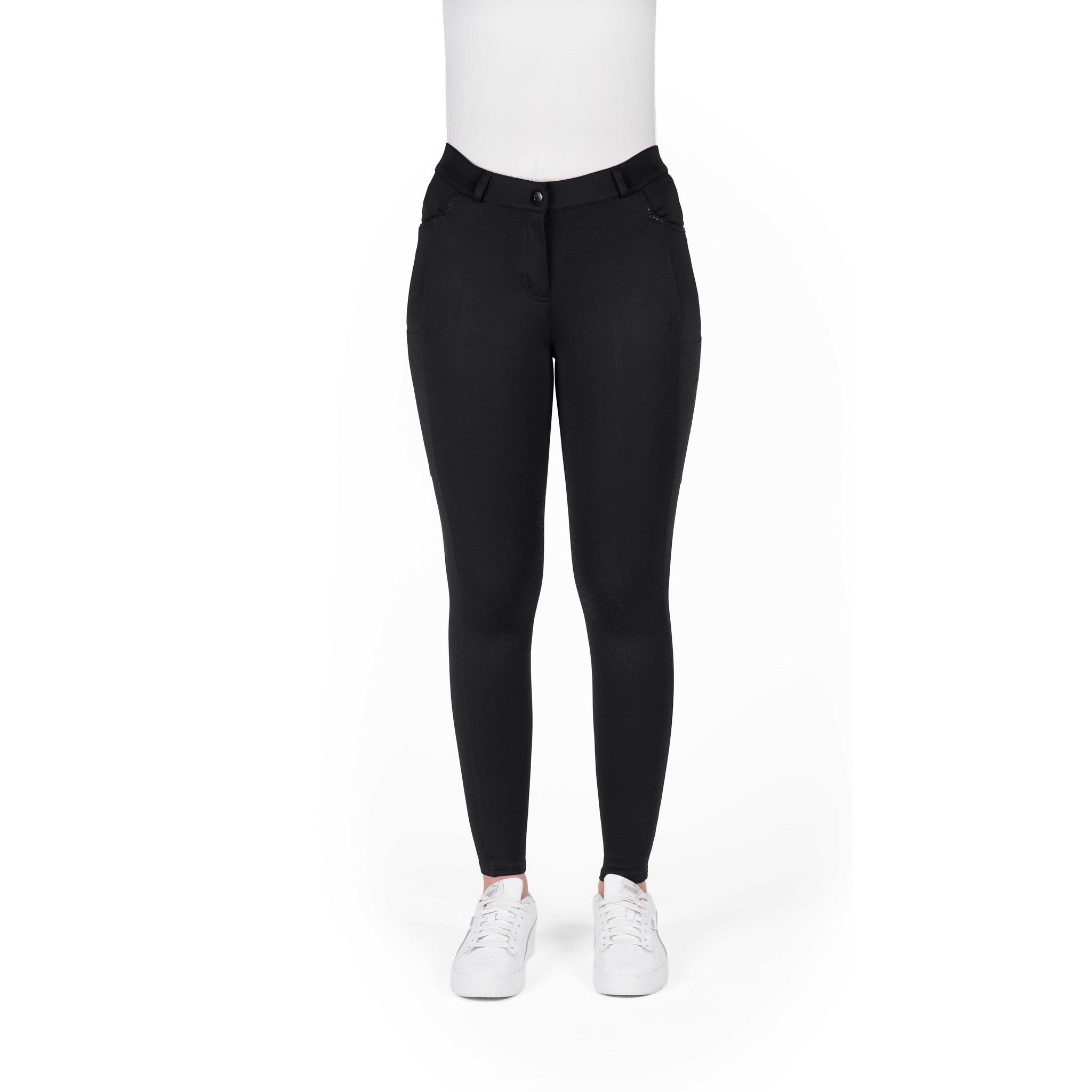 EQUITHÈME Capucine Breeches - Ladies Black 979861236