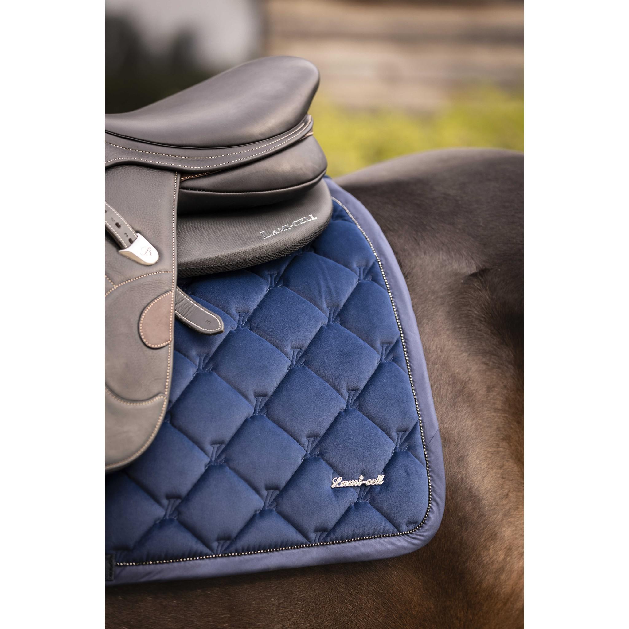 Lami-Cell Galaxy Velvet Saddle Pad - All purpose Navy blue 220033307