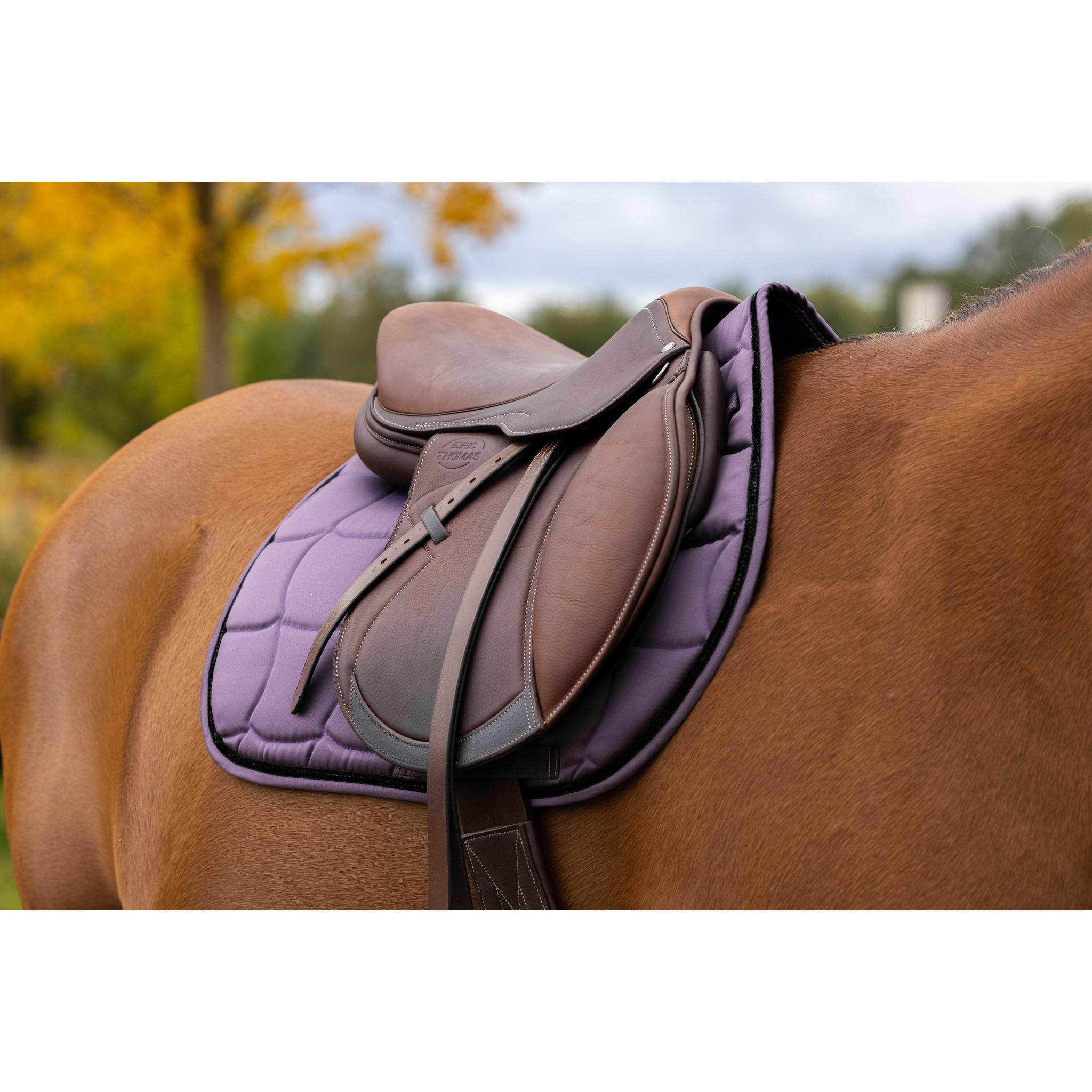 EQUITHÈME Satin Saddle pad - All purpose Plum 204432034