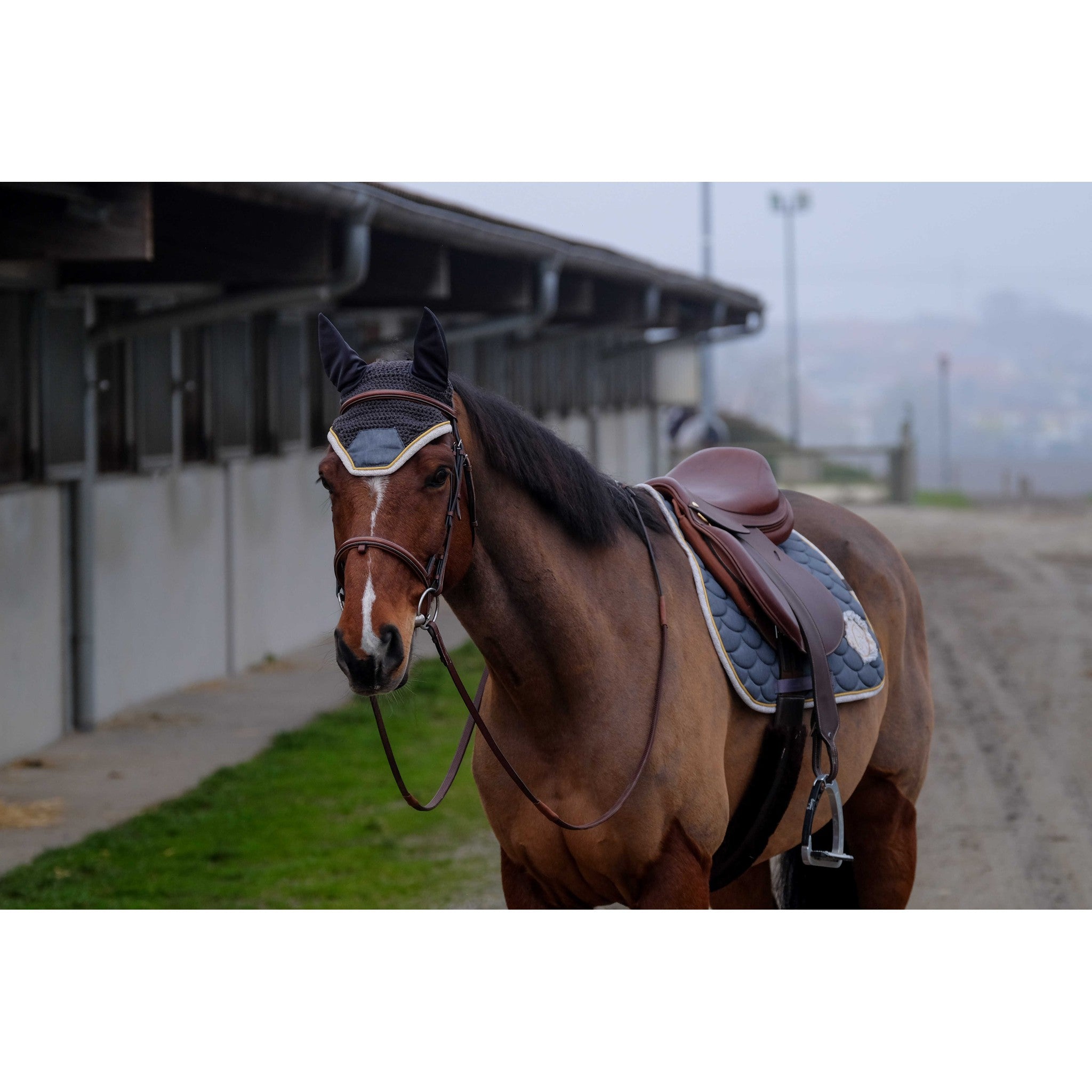 EQUITHÈME Denim All-Purpose Saddle Pad Grey - 204771011_ambi_4