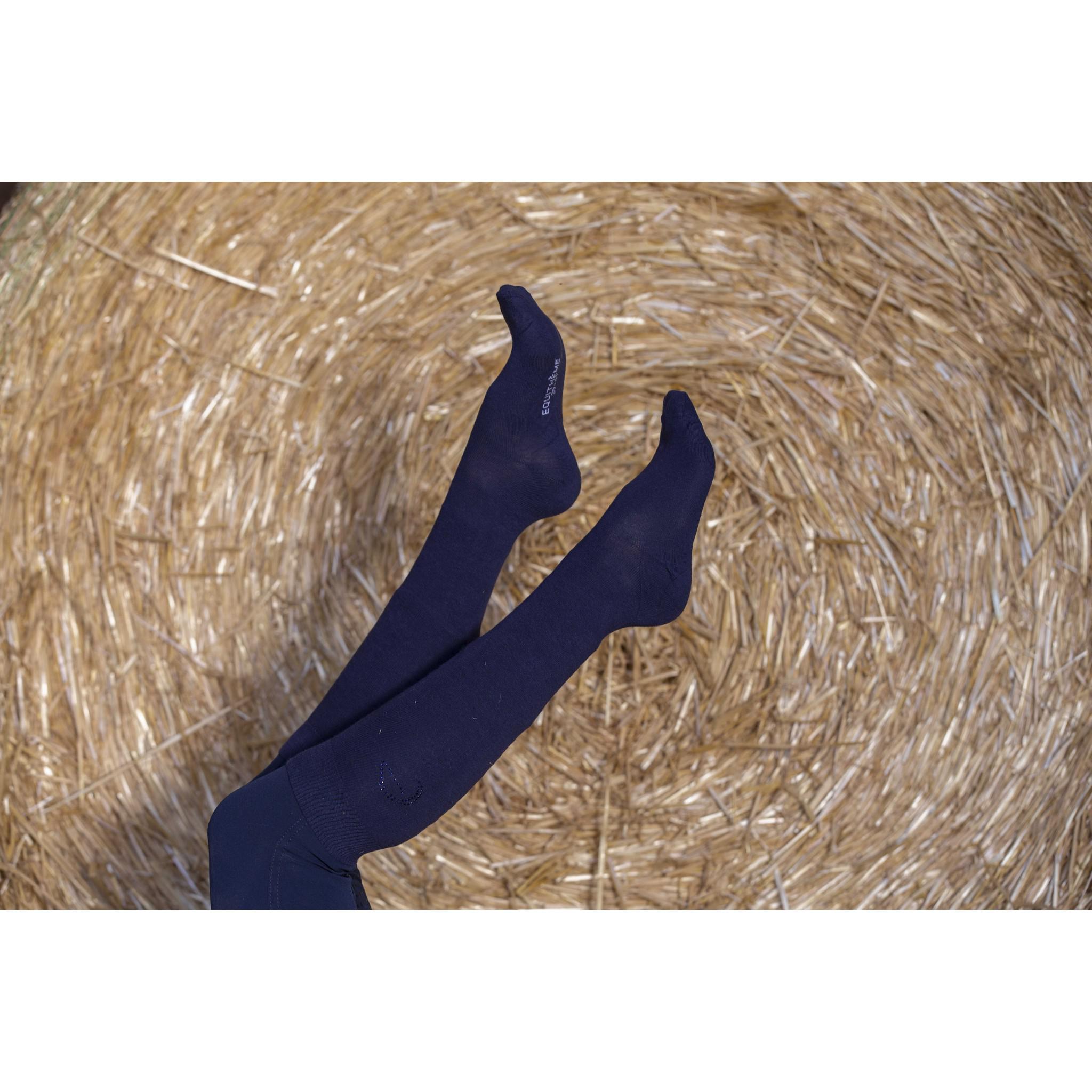 EQUITHÈME Logo Socks Navy blue 986420007