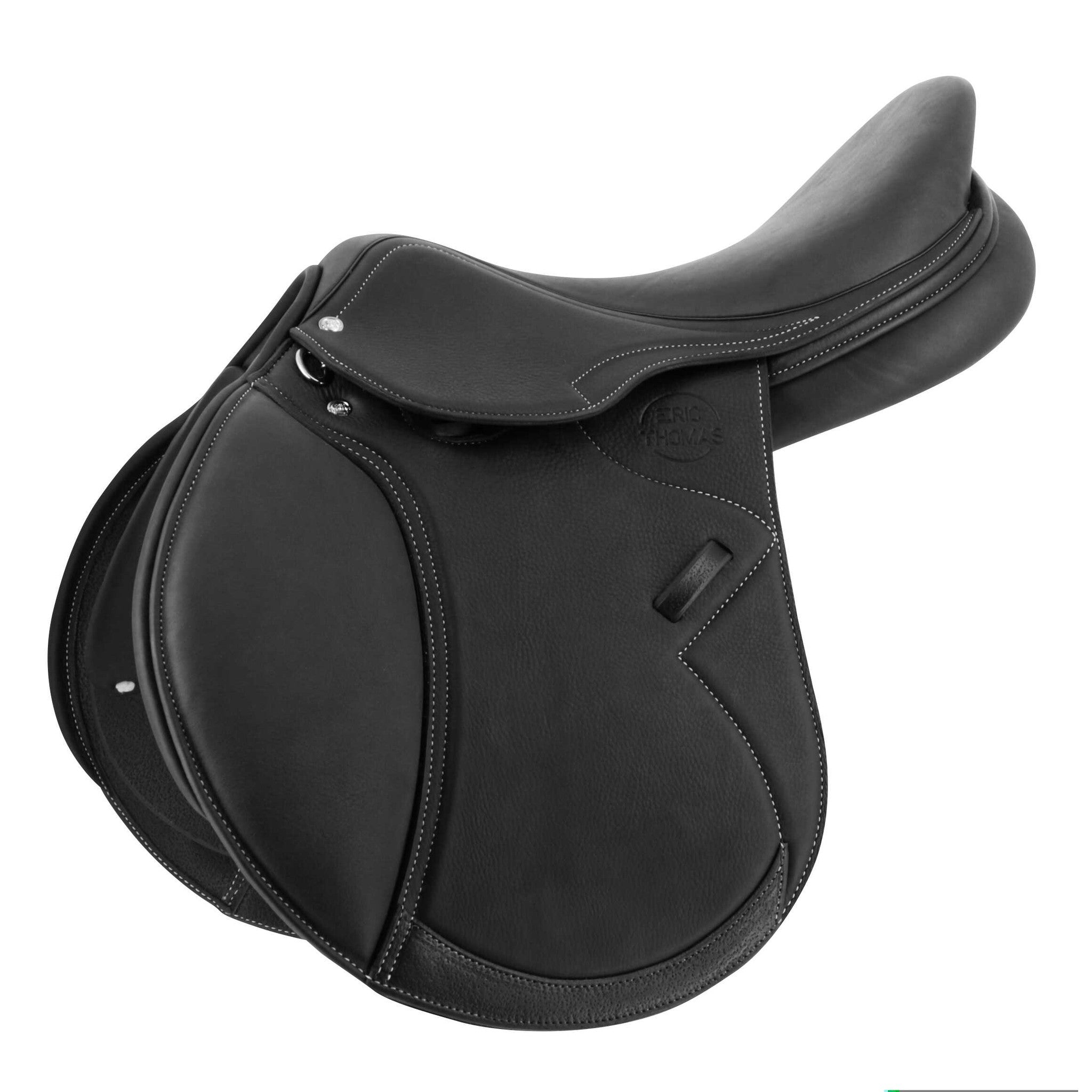 Eric Thomas DTA Jump Saddle - Doubled Leather Black - 129302175_packshot_1