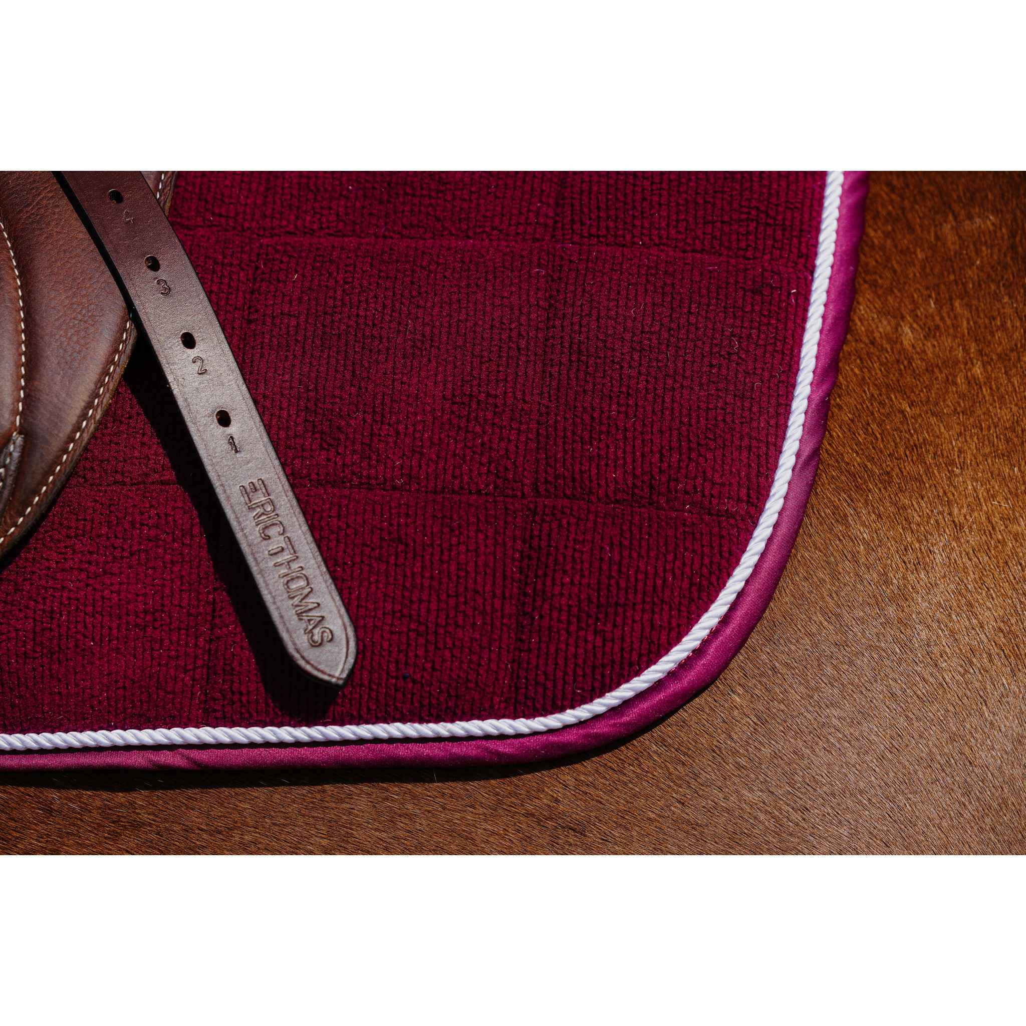 Riding World Corduroy saddle pad - All purpose Burgundy 204061033