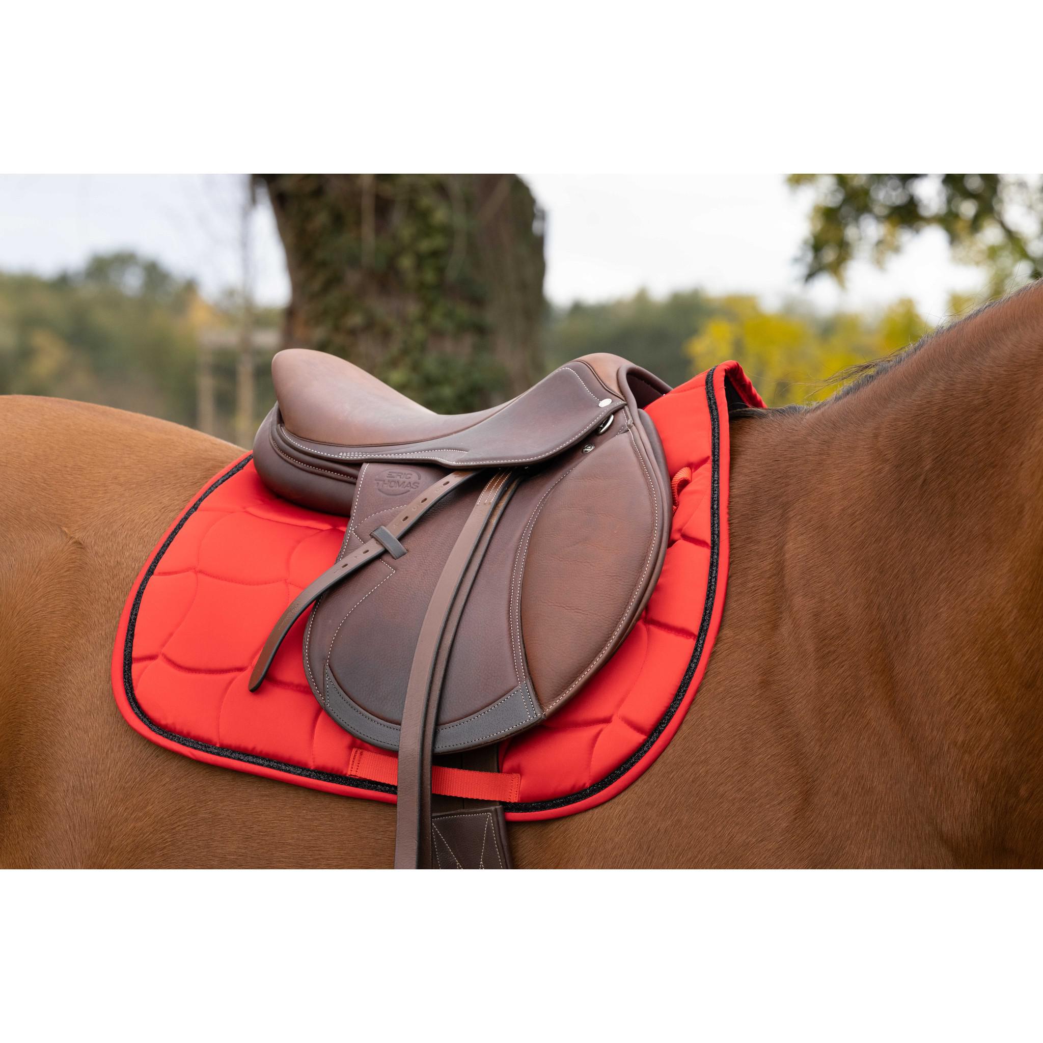 EQUITHÈME Satin Saddle pad - All purpose Red 204432003