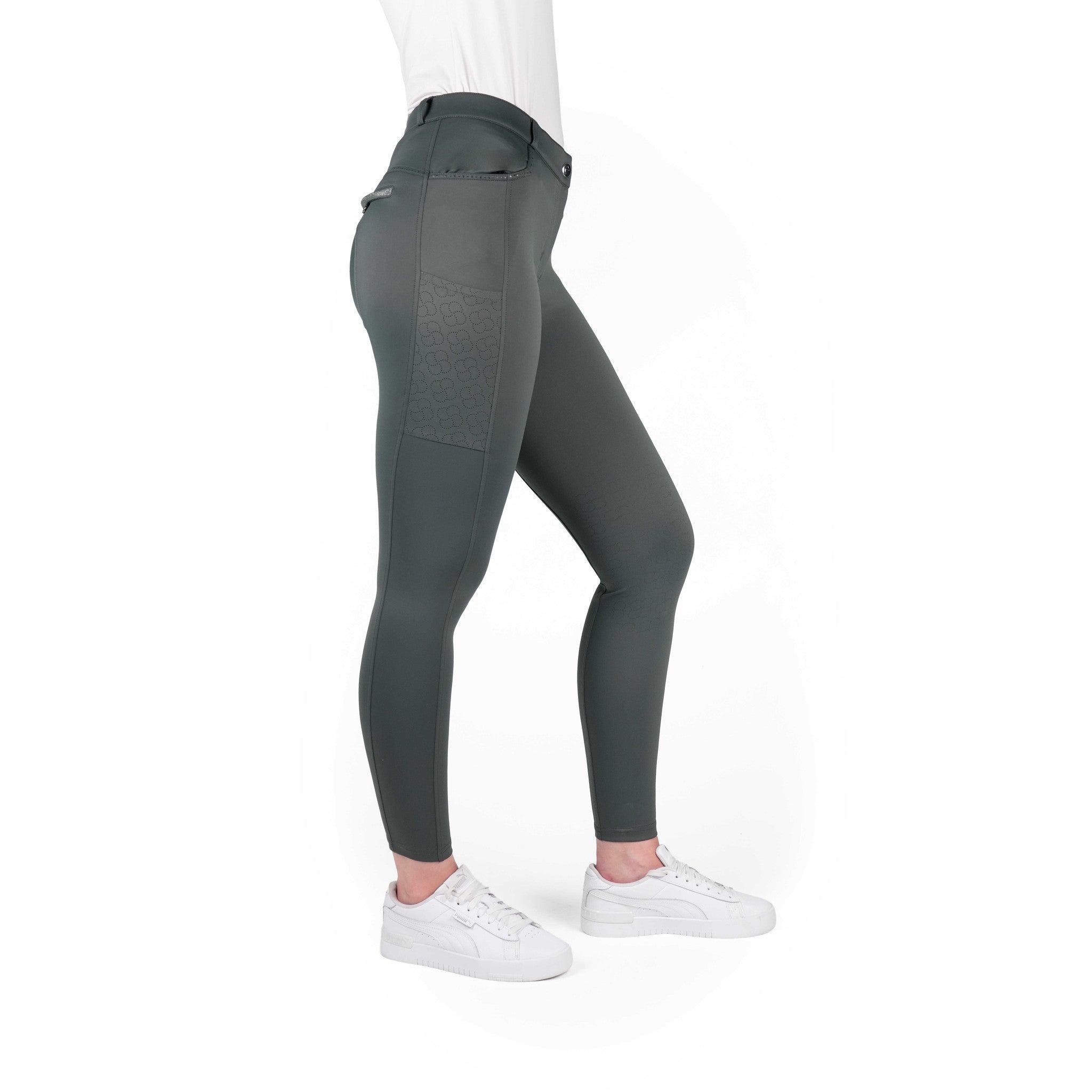 EQUITHÈME Capucine Breeches - Ladies [grisvert] 979861636