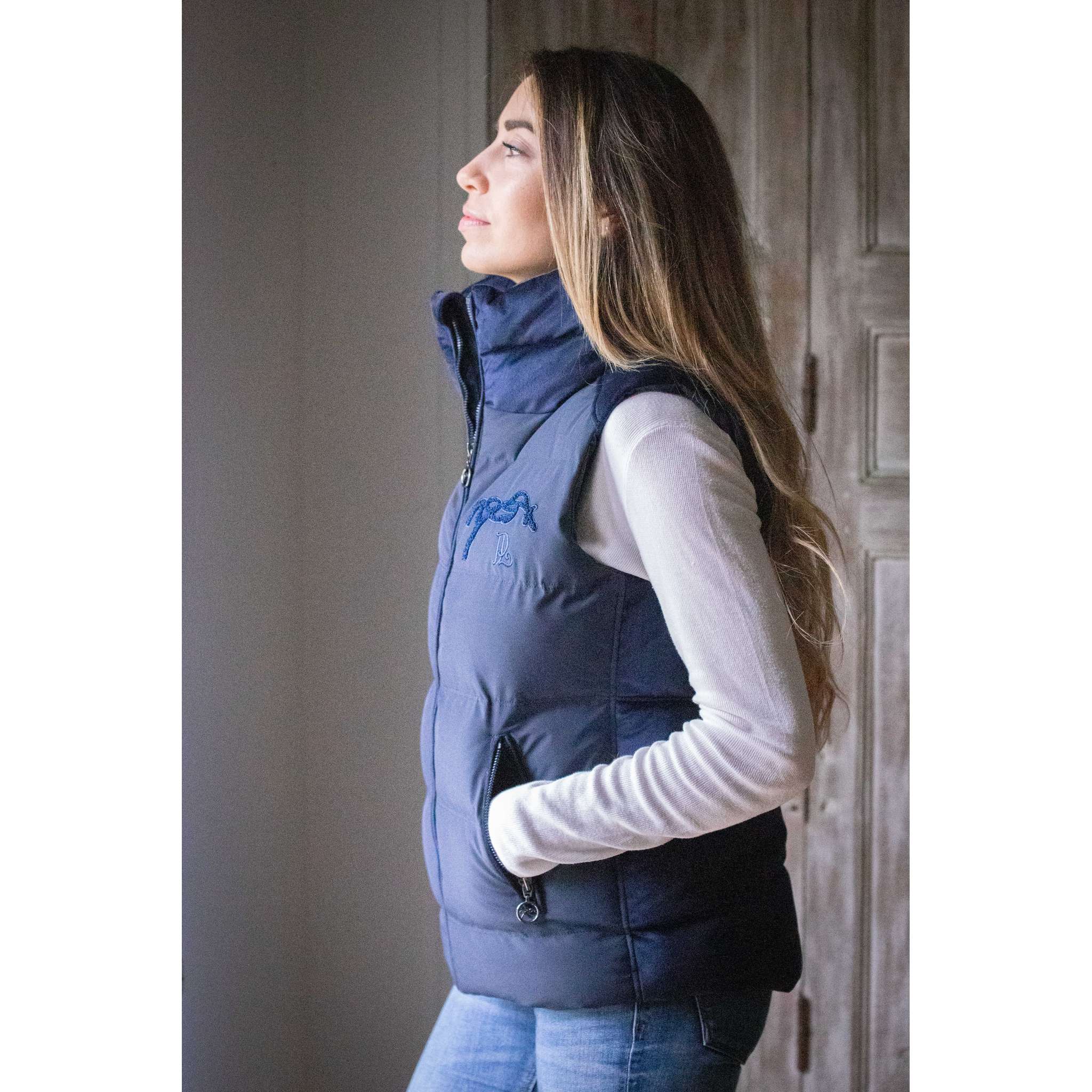 Penelope Sonia Women's Puffer Vest Navy blue - 978819071_ambi_2