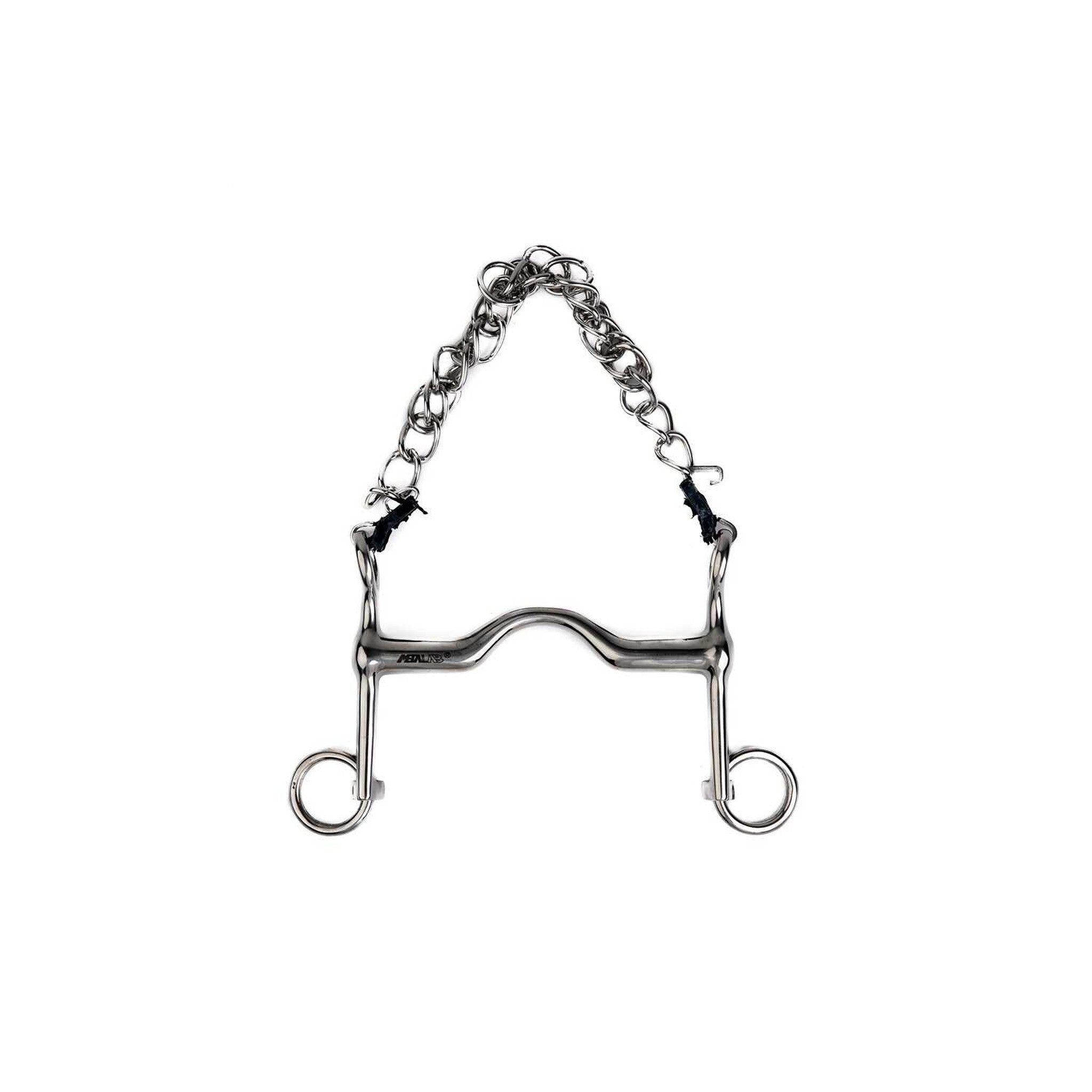 Metalab short shanks Weymouth Bit with tongue passage 590101125