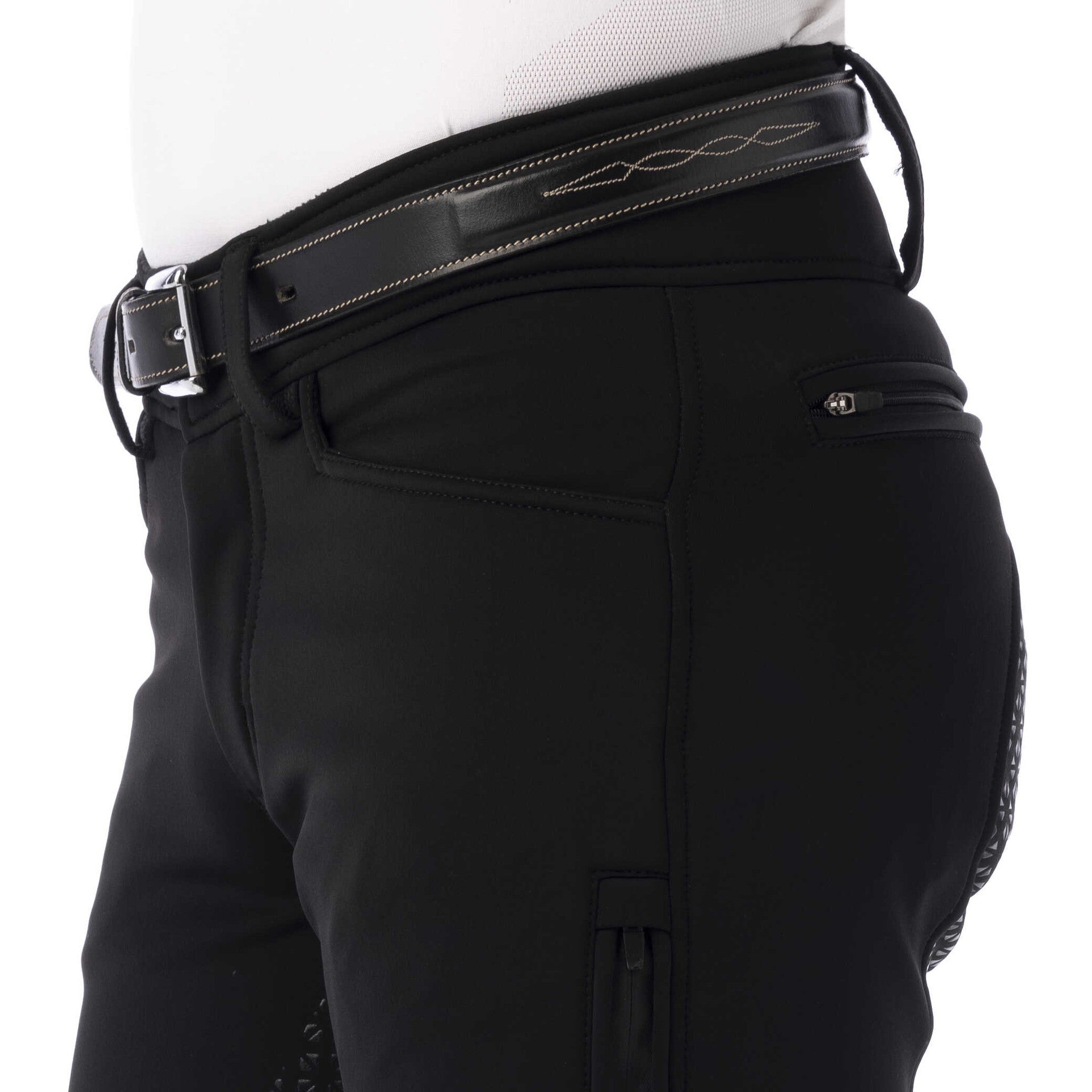 EQUITHÈME Zermatt softshell breeches - Men Black 979619240