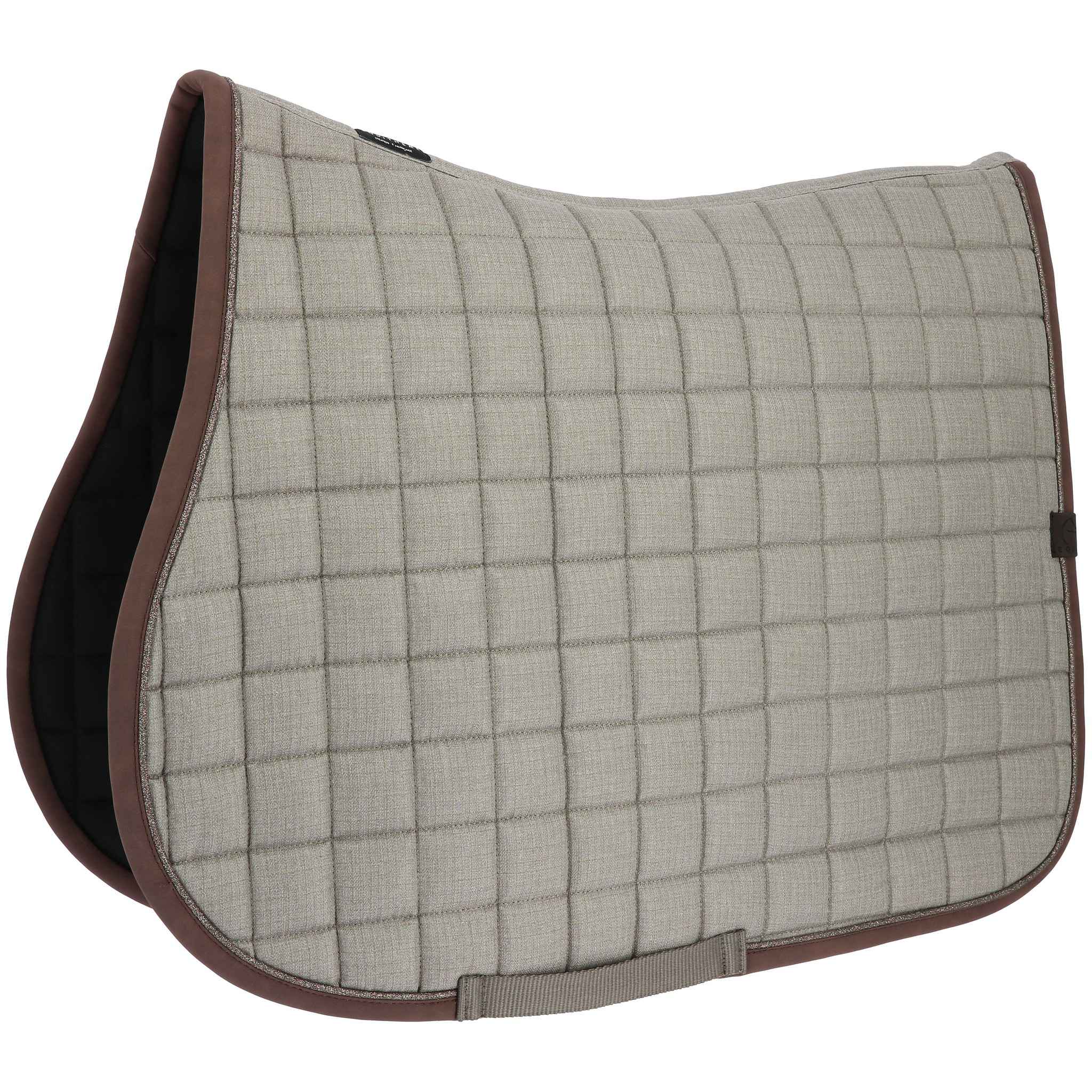 EQUITHÈME Chic saddle pad - All purpose chestnut brown 204001004