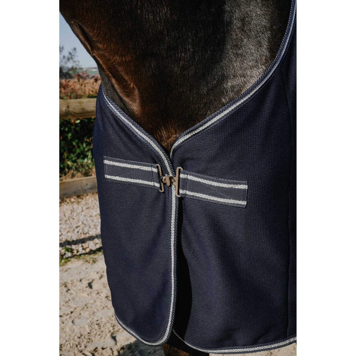 EQUITHÈME Heavy Glitter Fleece Shirt - Navy blue - 400086769_ambi_4
