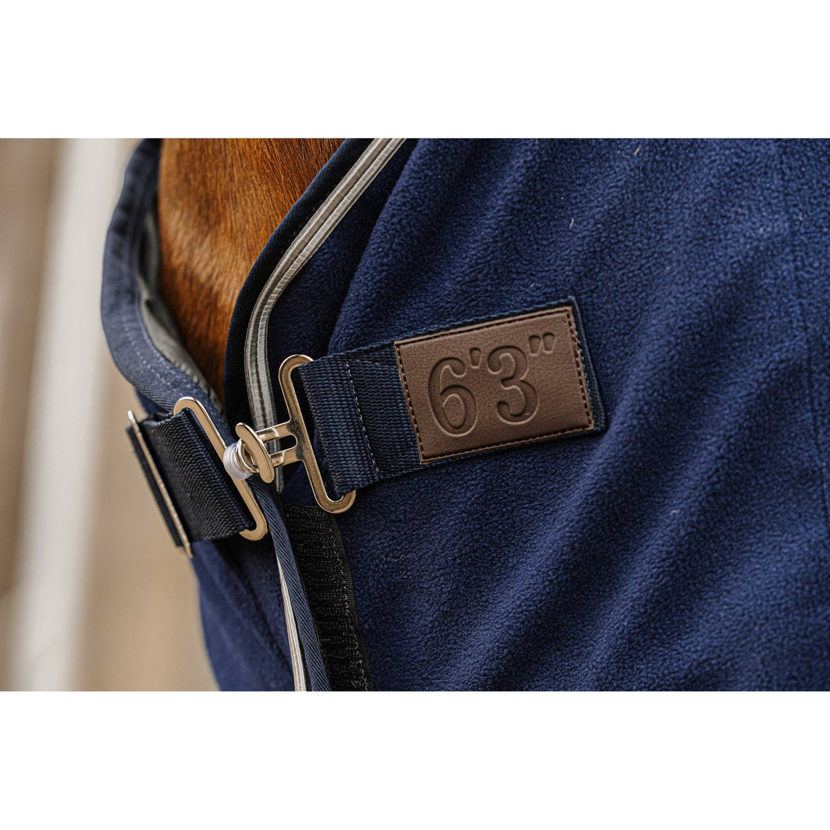 EQUITHÈME Vague Fleece Sheet - Navy blue - 400349063_ambi_5
