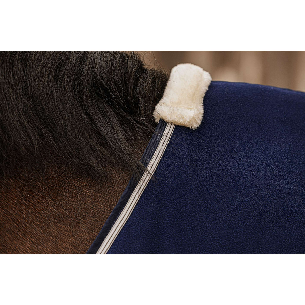 EQUITHÈME Vague Fleece Sheet - Navy blue - 400349063_ambi_7