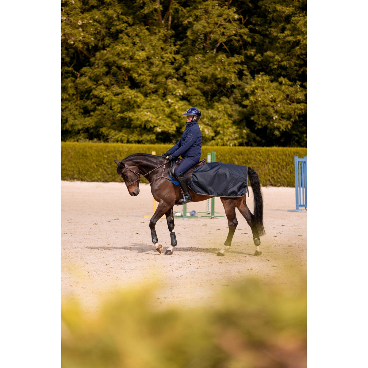 K by EQUITHÈME K-Embrun Quarter Sheet - Navy blue - 400610740_ambi_1