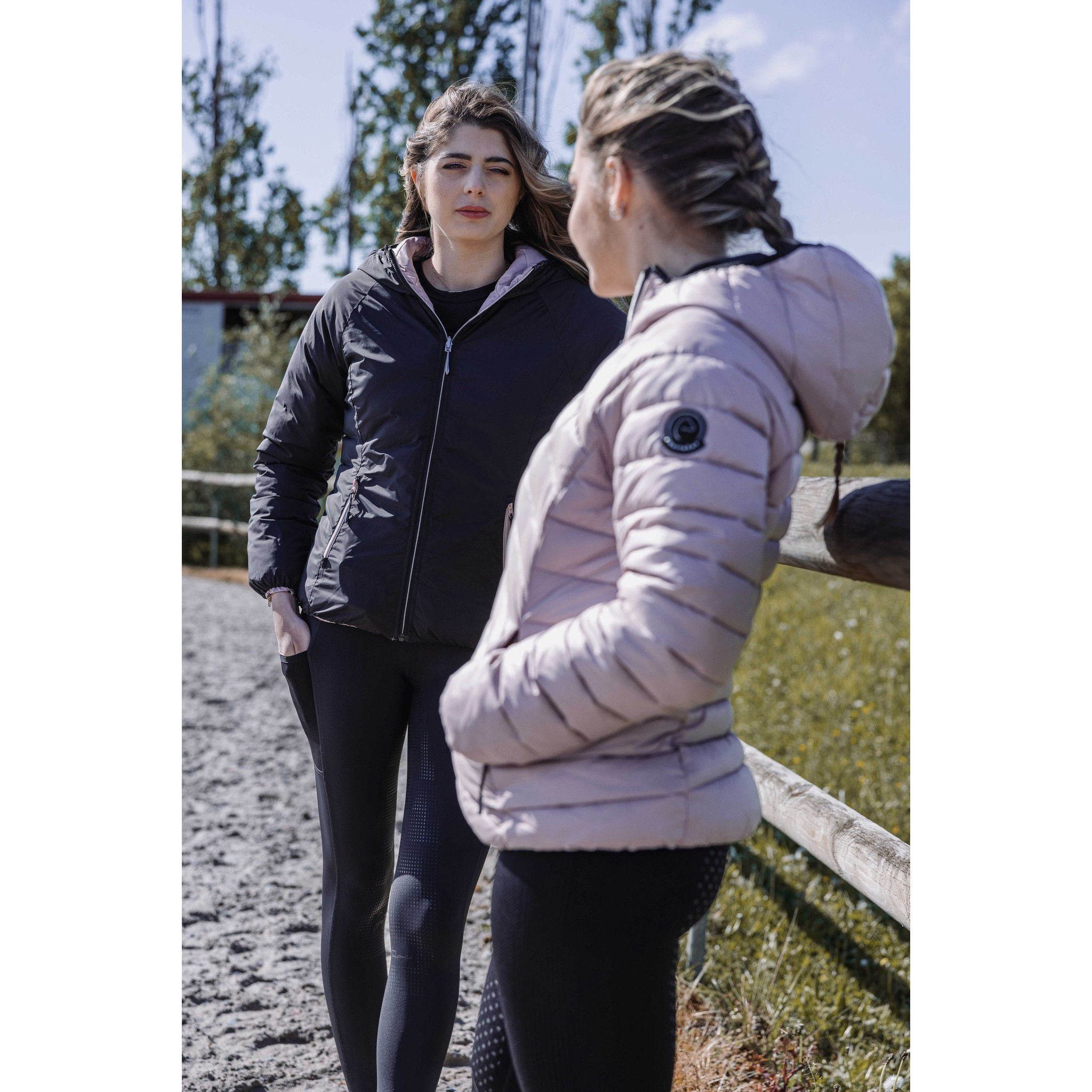 Je t'aime EQUITHÈME Flora seat grip Riding Leggings - Ladies Black 979163236