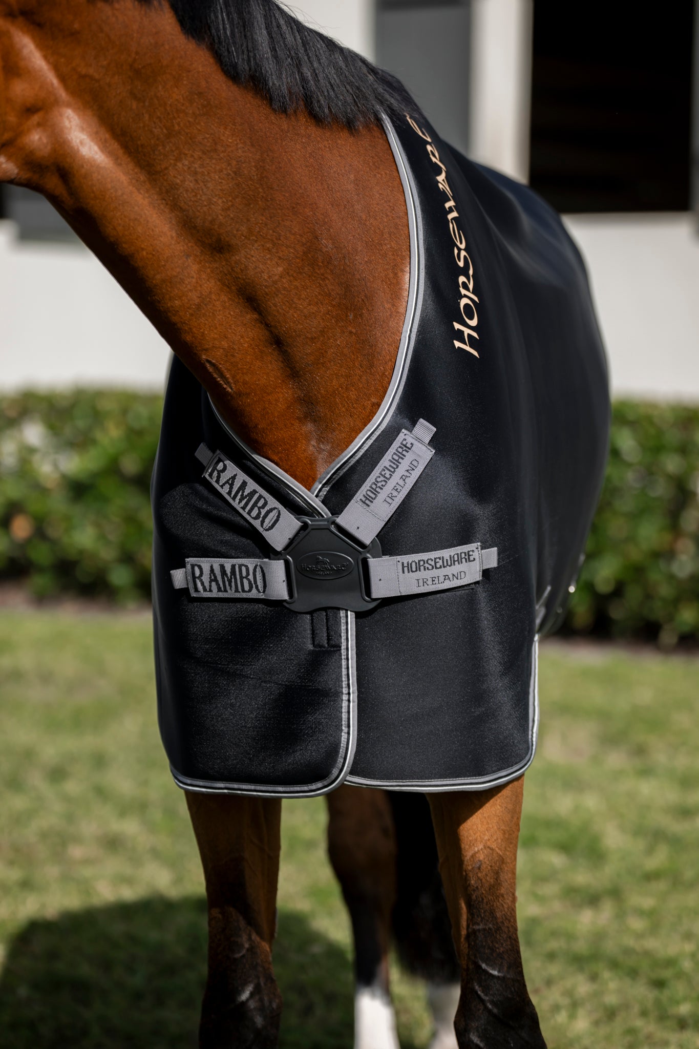 Horseware Rambo Airmax Cooler with Disc Black/grey