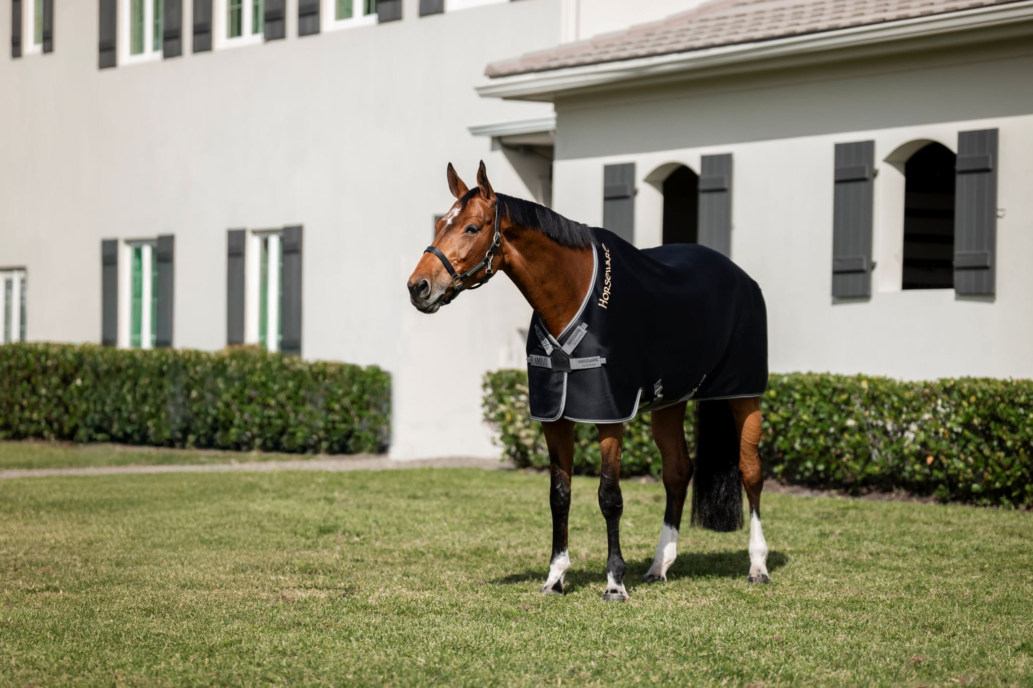 Horseware Rambo Airmax Cooler with Disc Black/grey